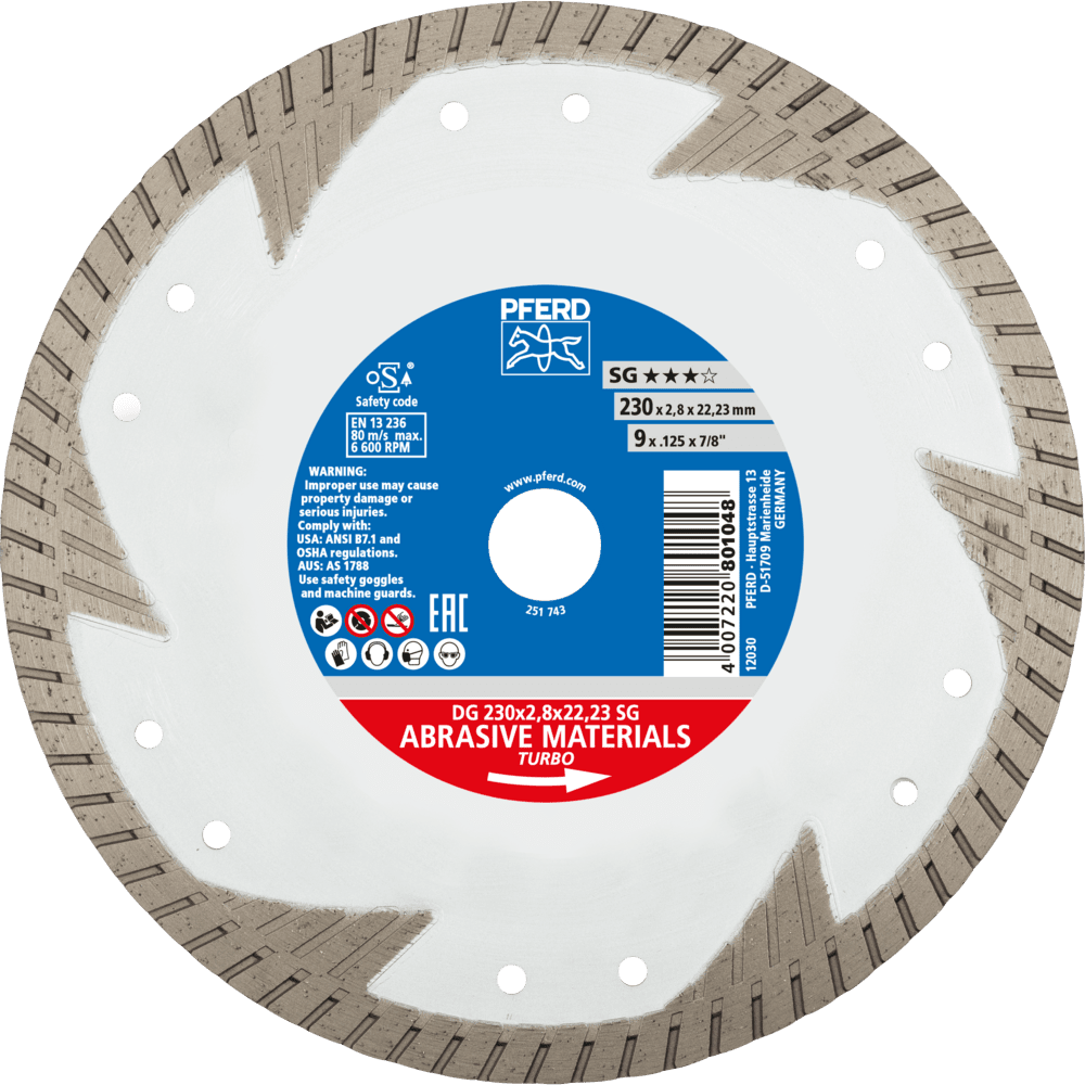 DIA-TRENNSCH. DG 230x2,8x22,23 SG 4007220801048