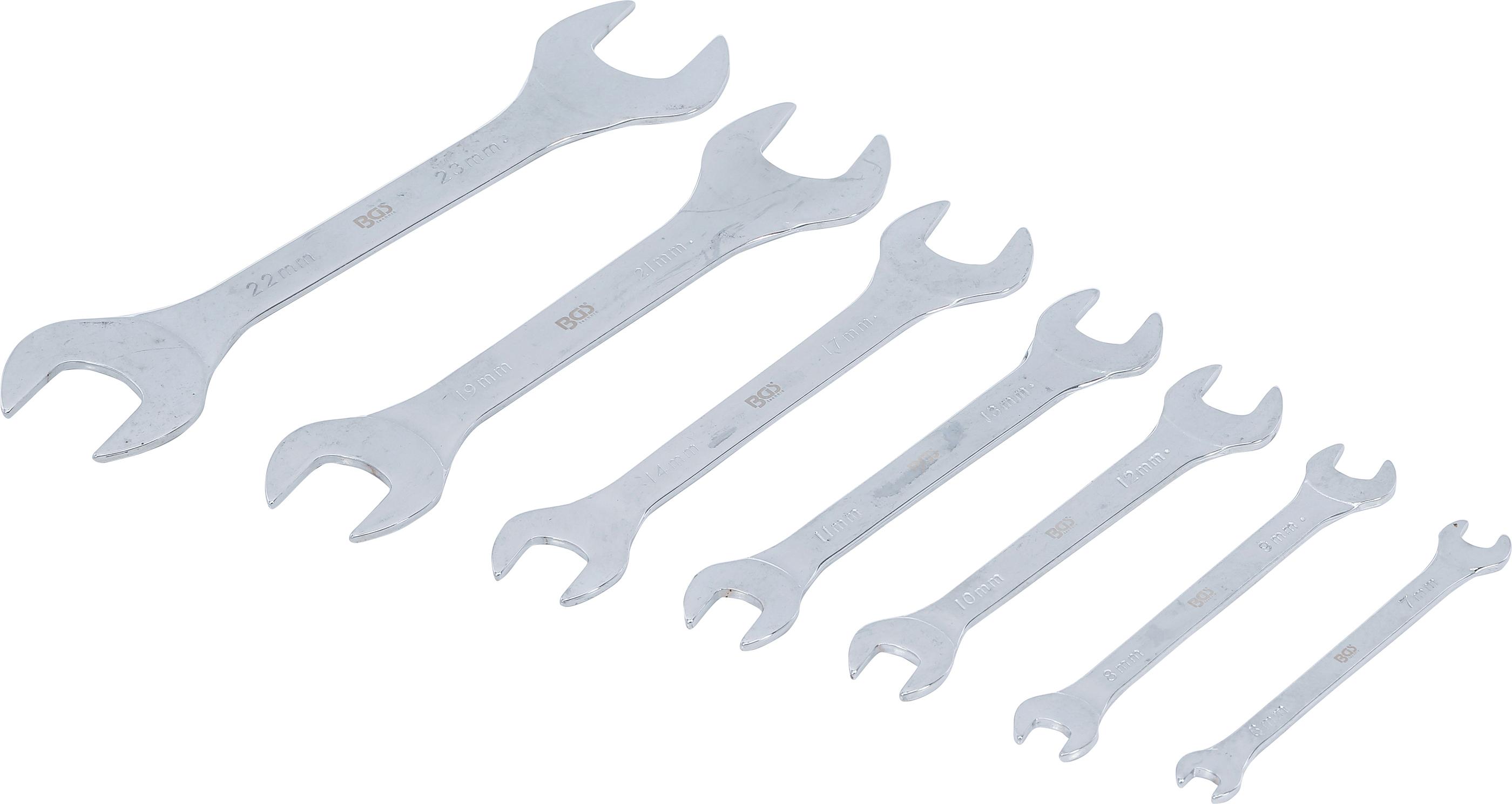 Doppel-Maulschlüssel-Satz | extra flach | SW 6 - 23 mm | 7-tlg. BGS9019