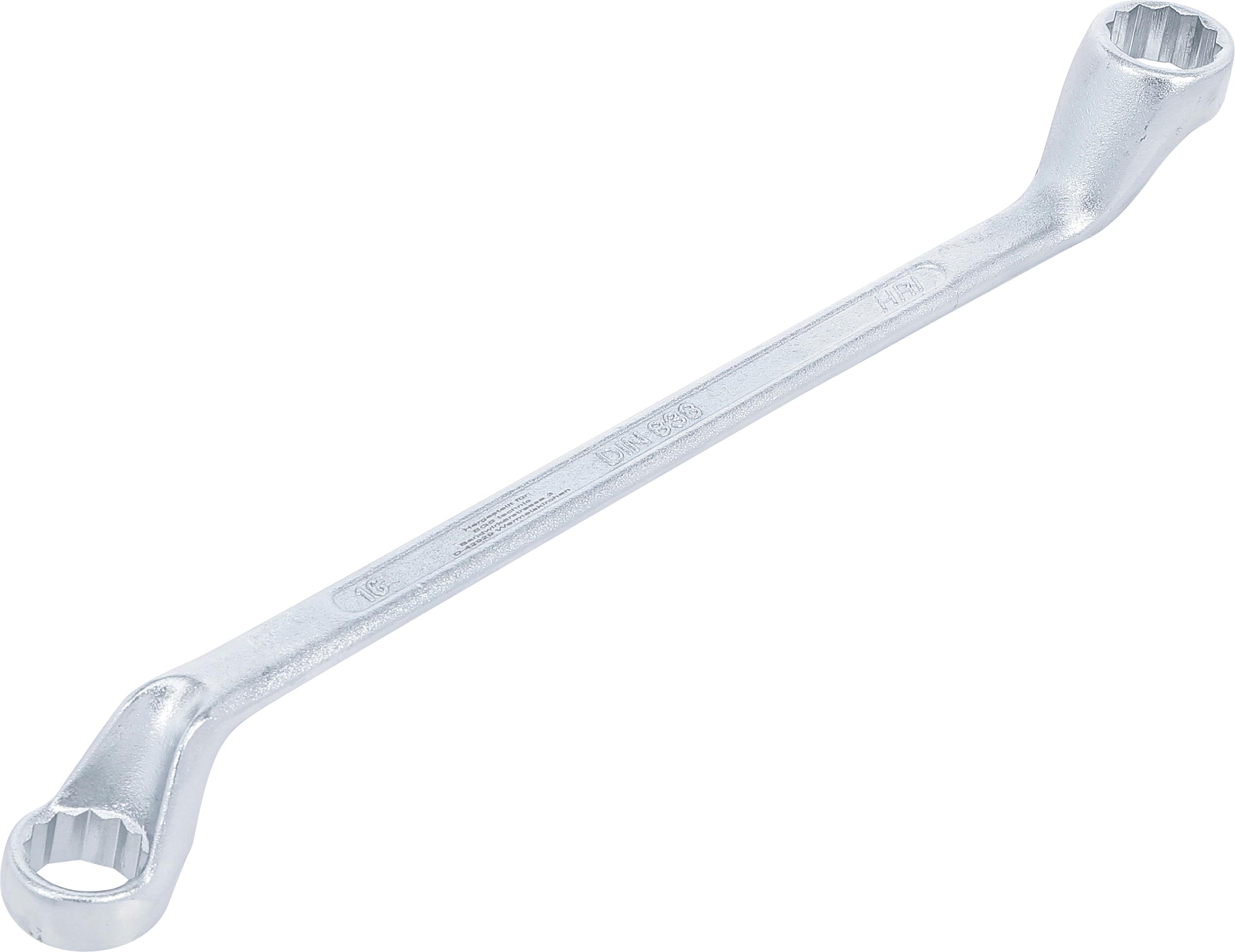 Doppel-Ringschlüssel, gekröpft | SW 16 x 17 mm BGS1214-16x17