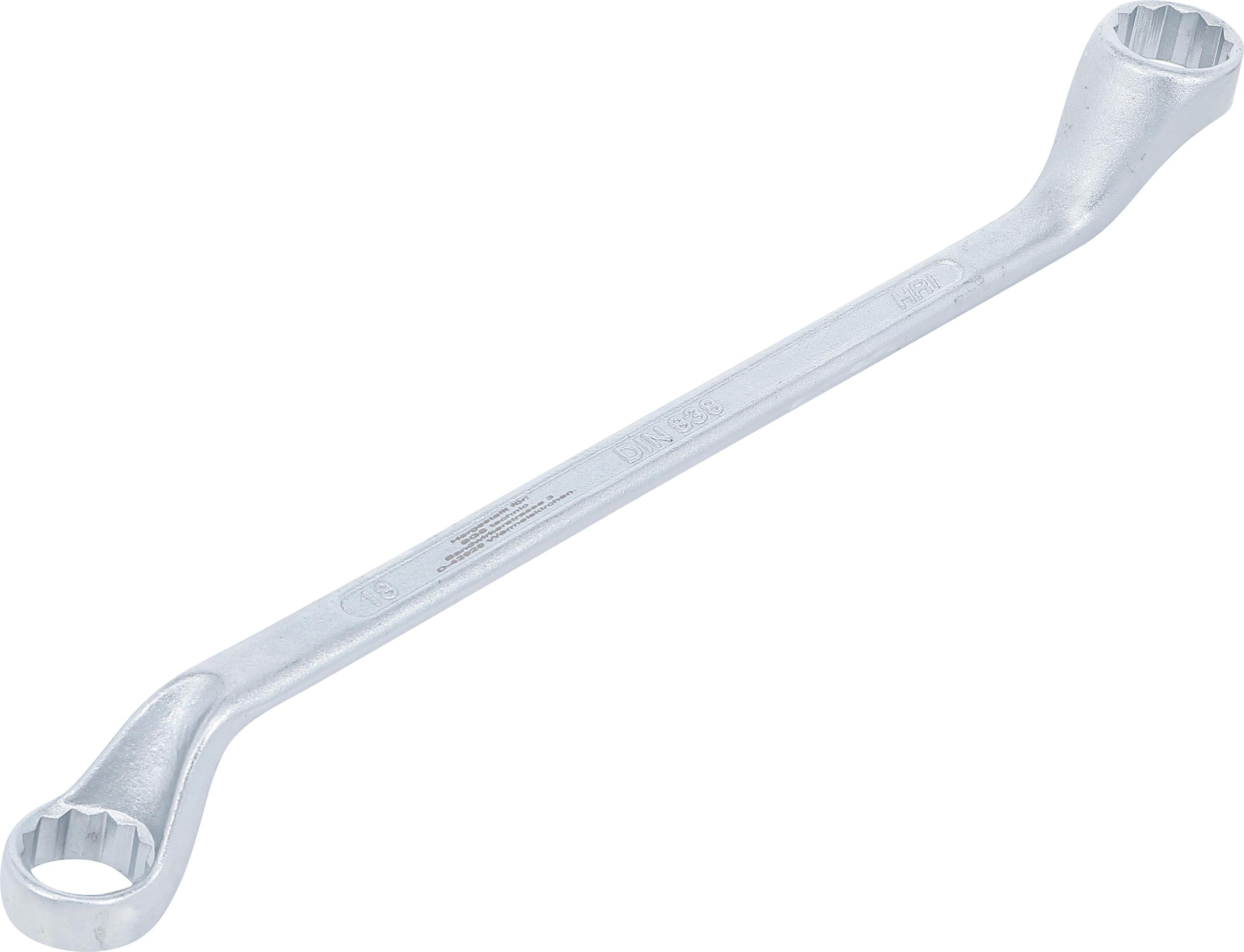 Doppel-Ringschlüssel, gekröpft | SW 18 x 19 mm BGS1214-18x19