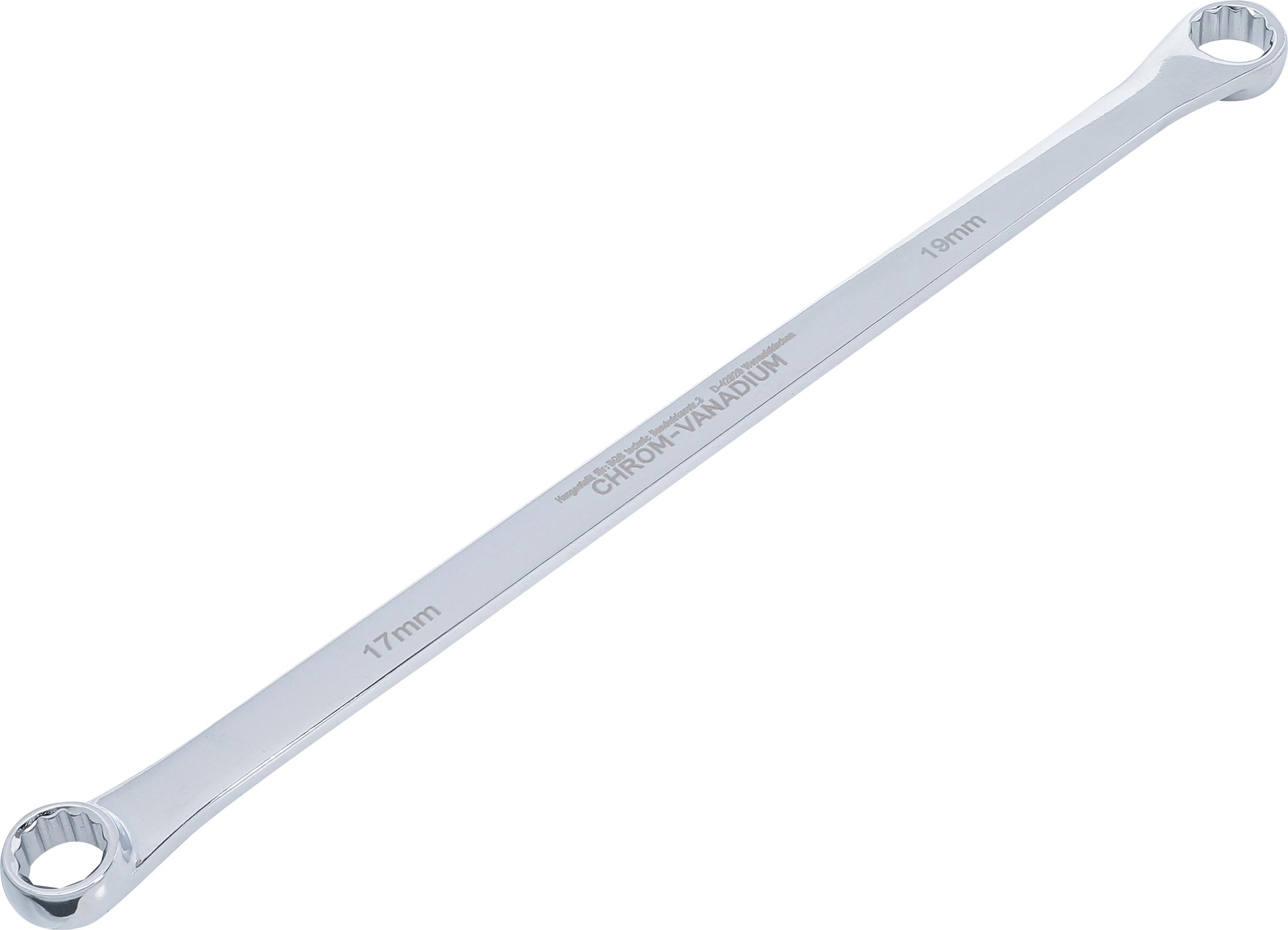 Doppel-Ringschlüssel | extra lang | SW 17 x 19 mm BGS1186-17x19