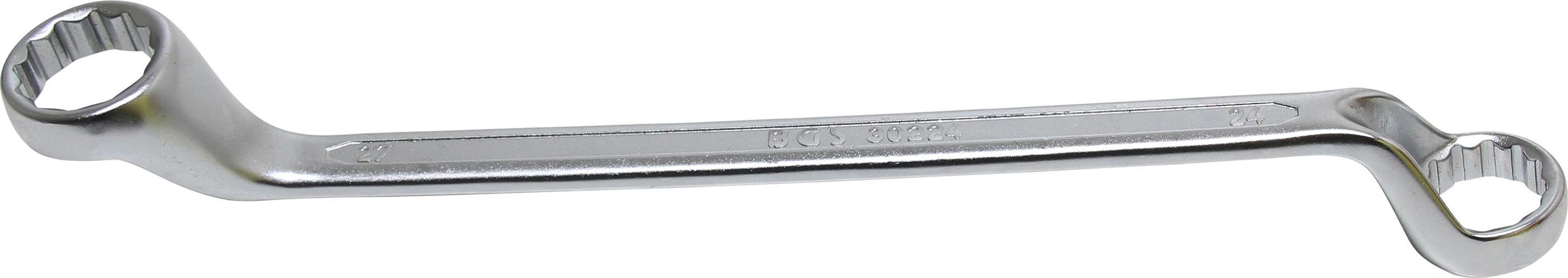 Doppel-Ringschlüssel | tief gekröpft | SW 24 x 27 mm BGS30224
