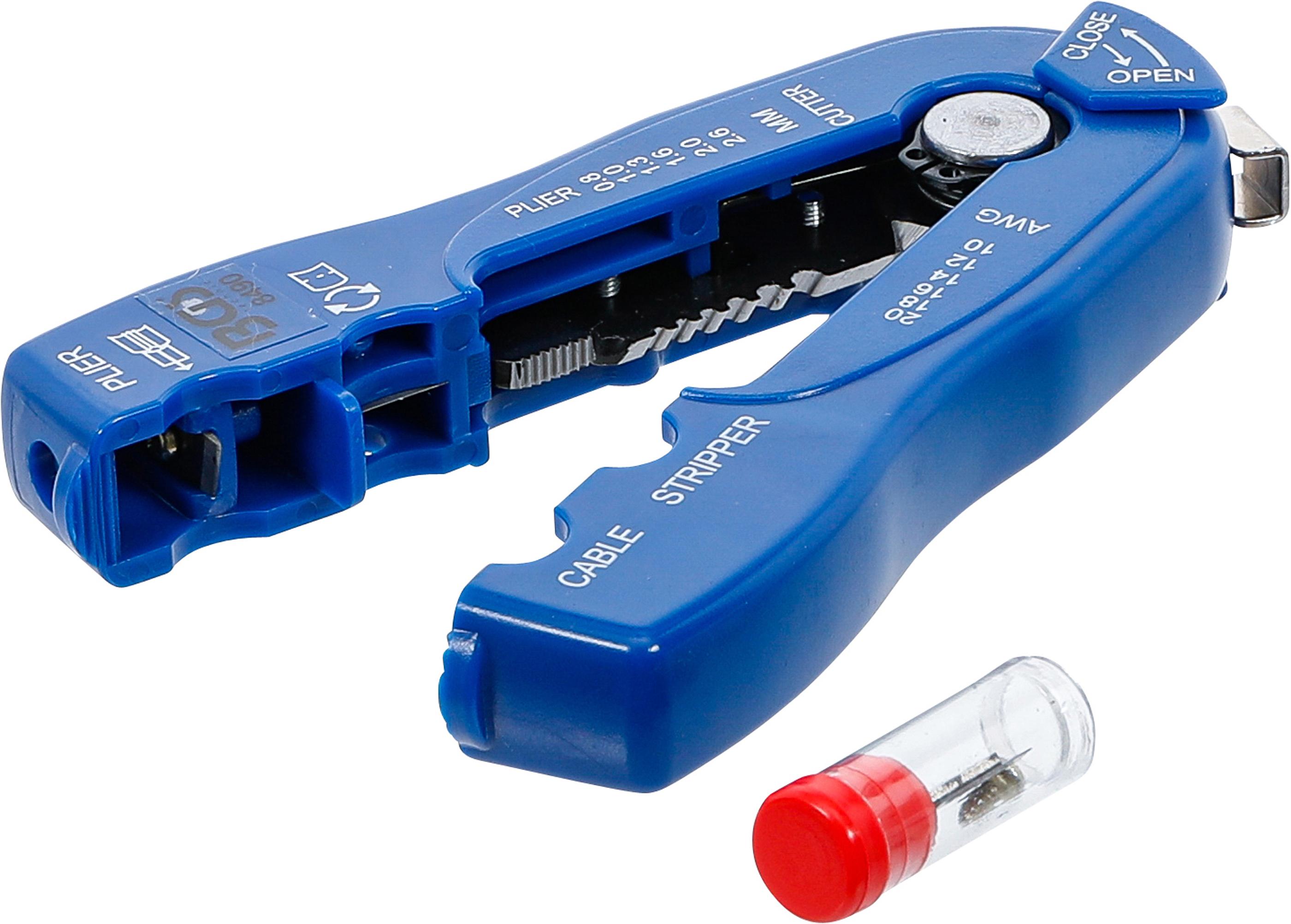 Draht-/Kabel-Abisolierer "2-IN-1" | 0,8 - 2,6 mm BGS8490