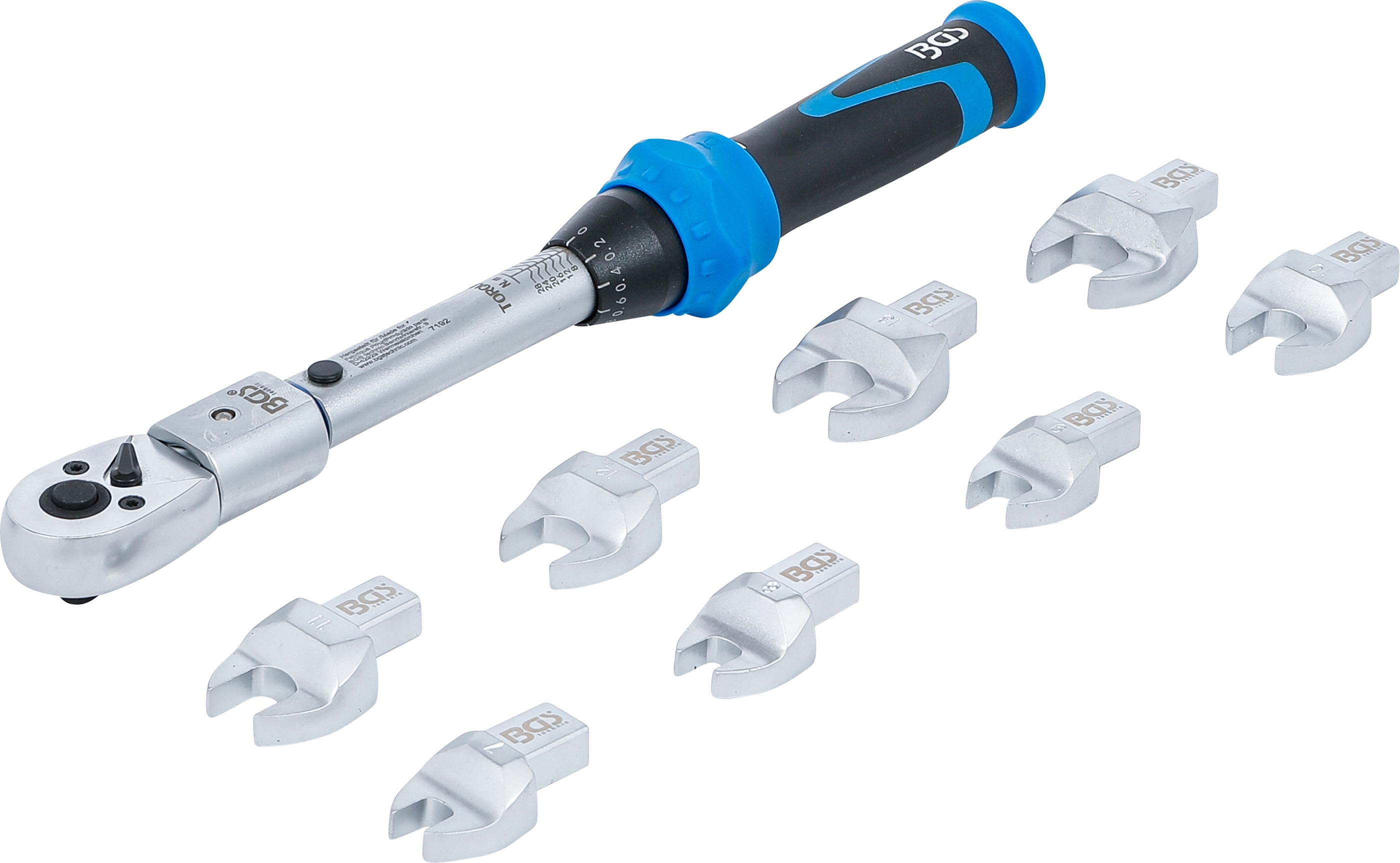 Drehmomentschlüssel-Satz | für 9 x 12 mm Einsteckwerkzeuge | 6 - 30 Nm | 10-tlg. BGS7192