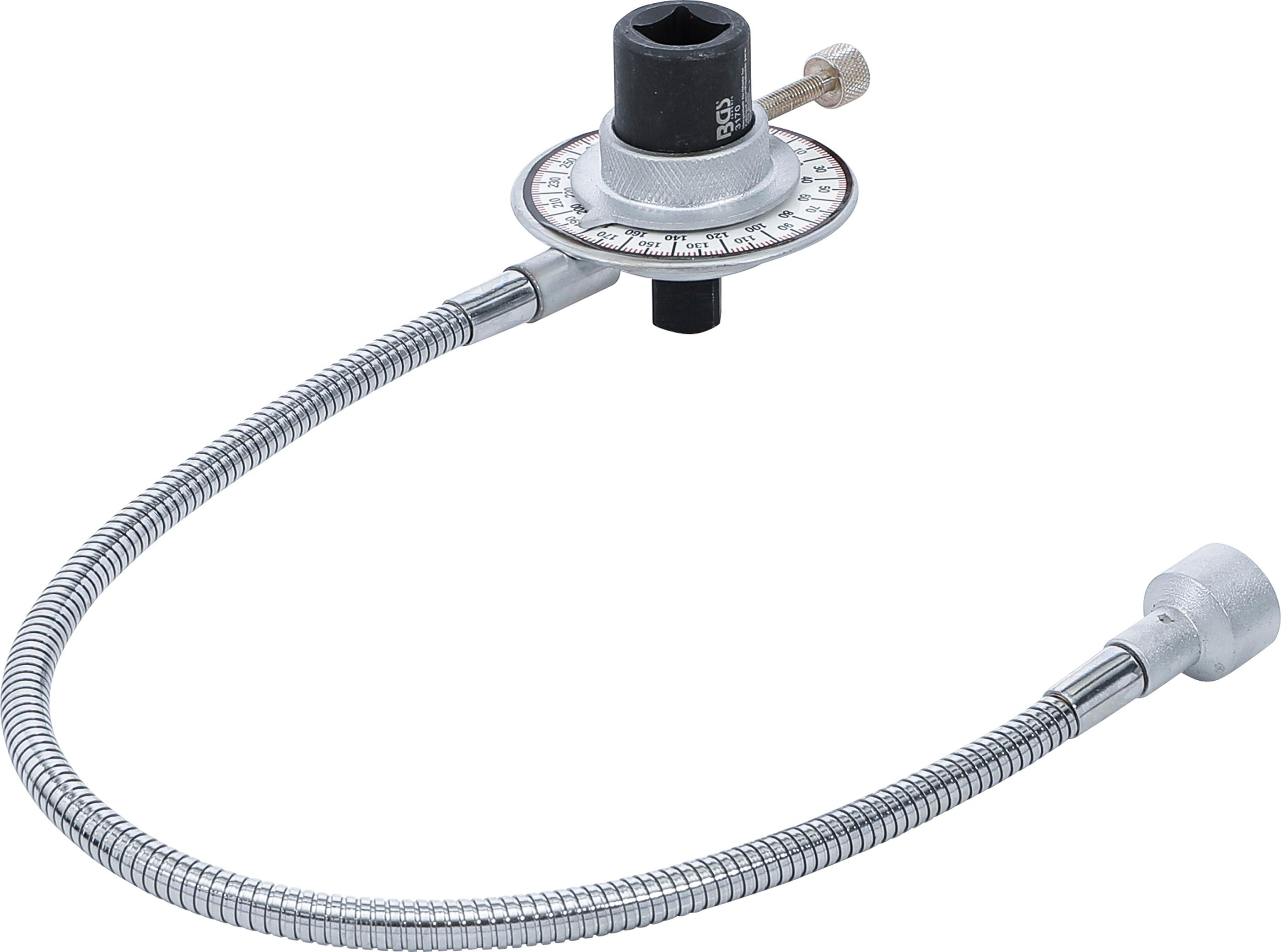 Drehwinkel-Messgerät mit Magnetarm | Antrieb Innenvierkant 12,5 mm (1/2") BGS3170