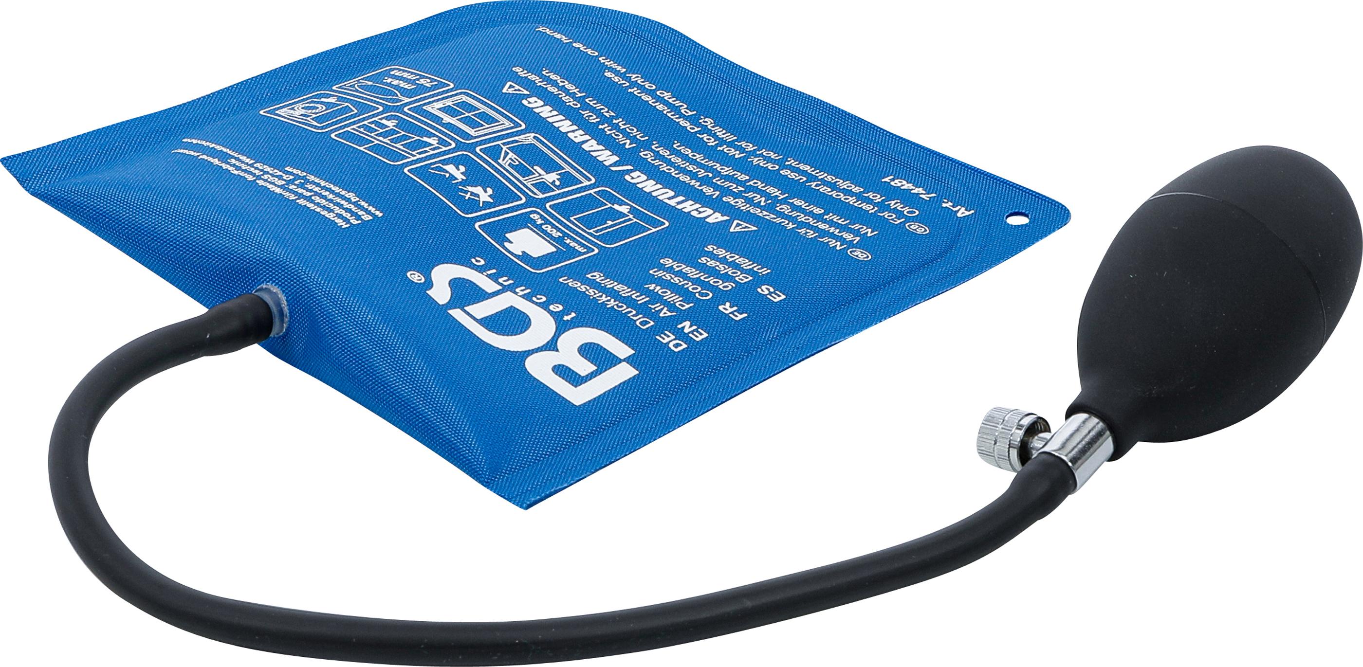 Druckkissen | mit Handpumpe | Quadrat | 165 x 150 mm BGS74481