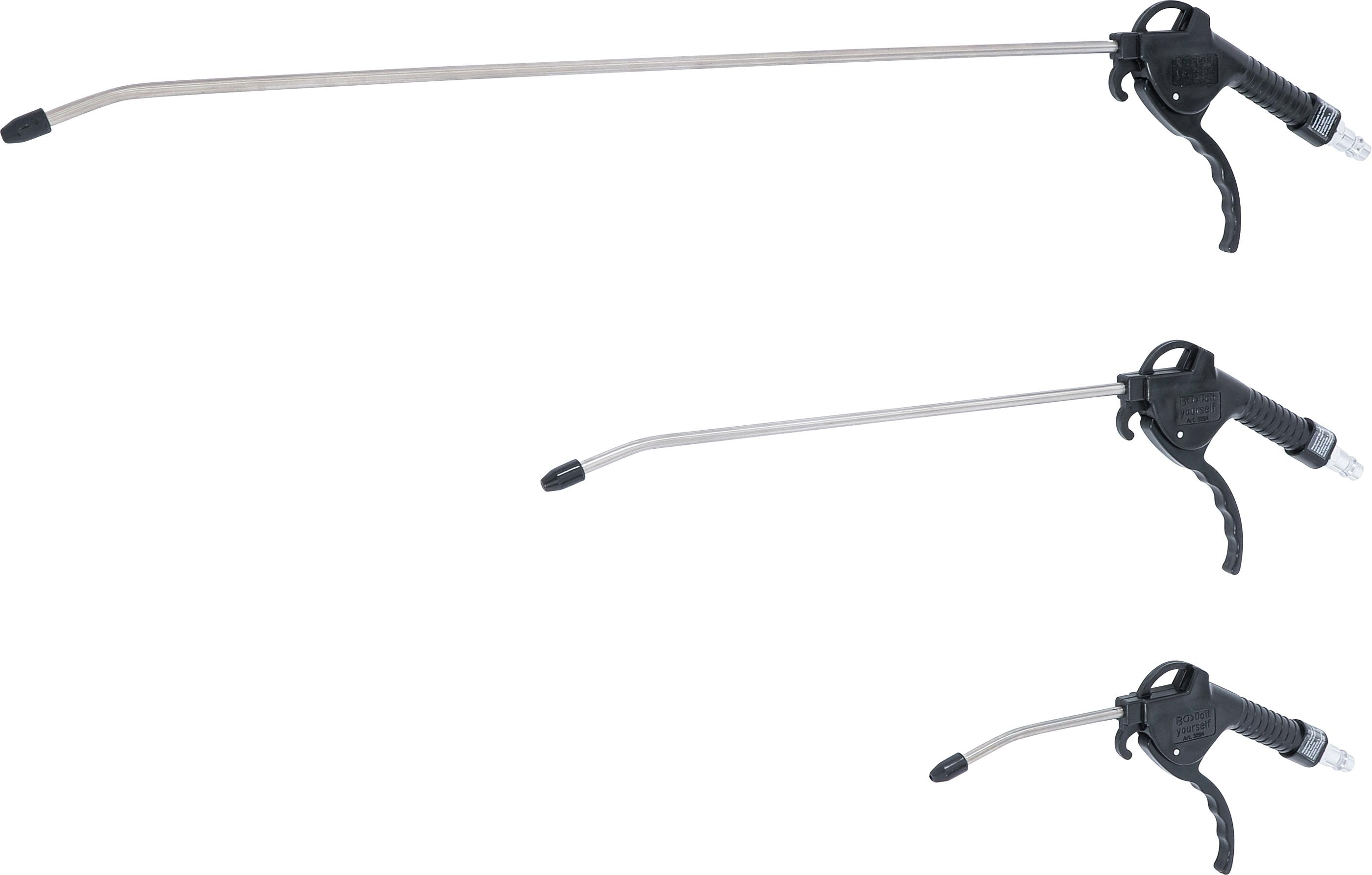 Druckluft-Ausblaspistolen-Satz | 110 / 300 / 500 mm | 3-tlg. BGS3294