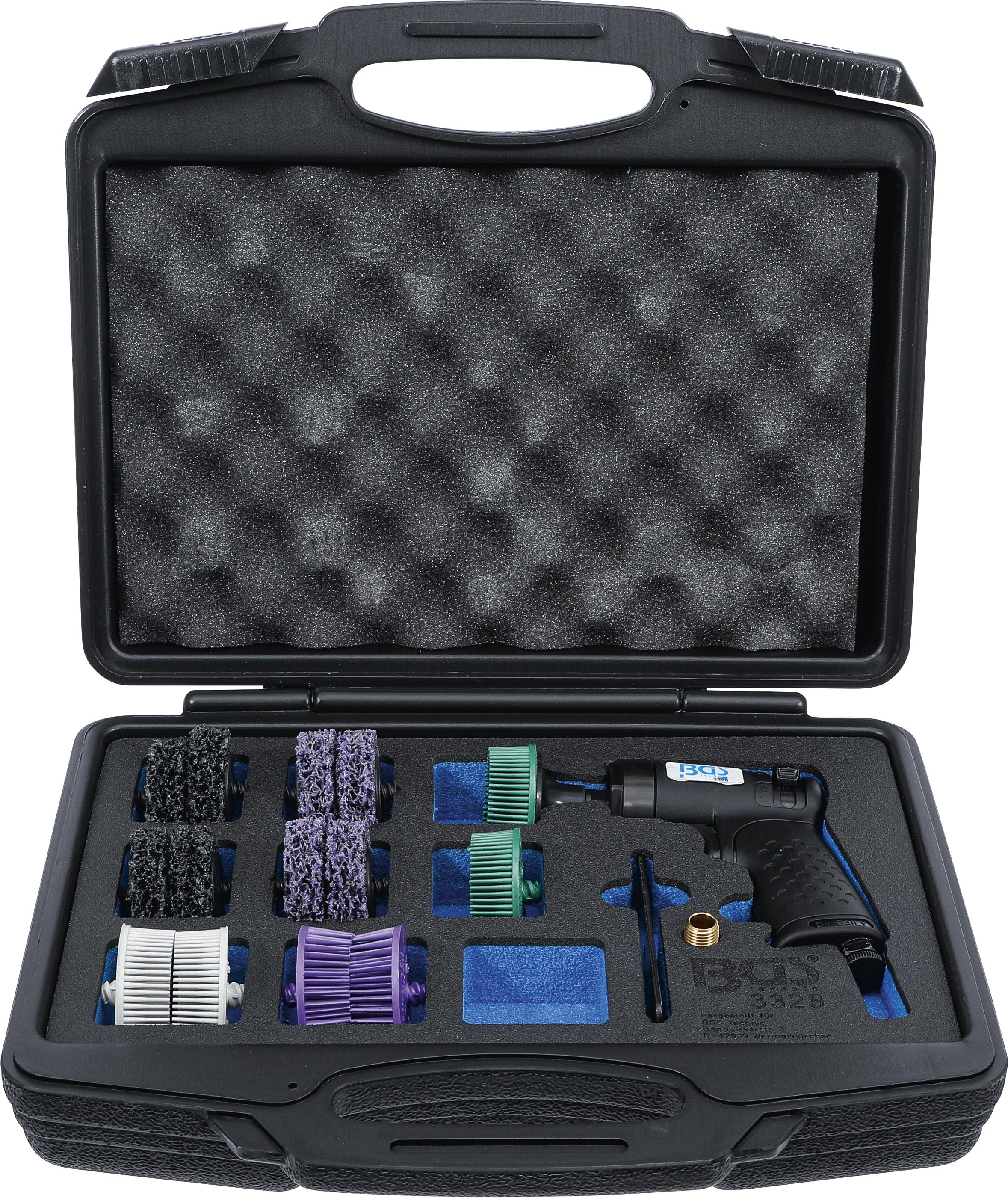 Druckluft-Borstenschleifer-Satz | 17-tlg. BGS3328