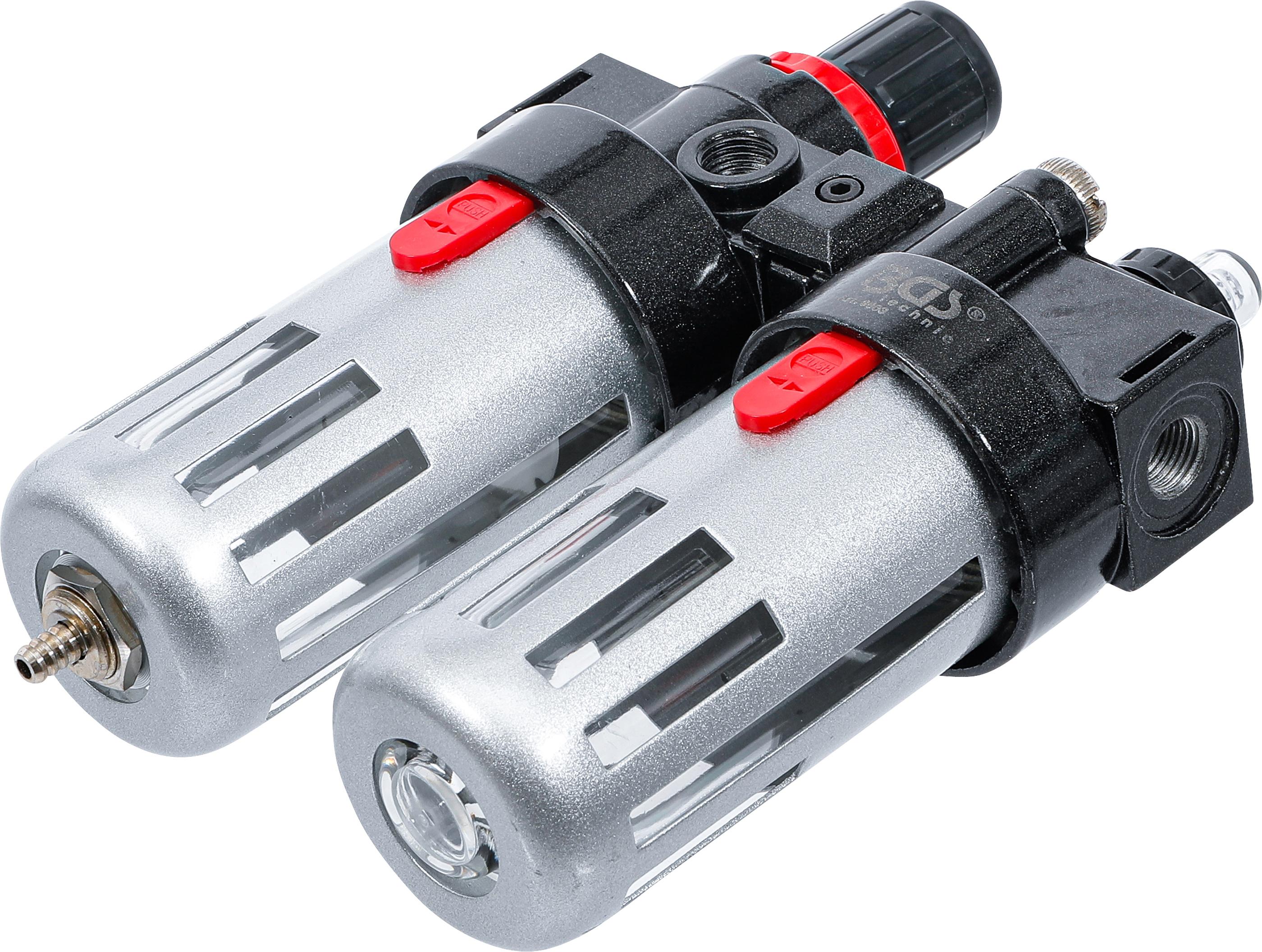 Druckluft-Filter / Öler-Einheit mit Druckregler BGS8603