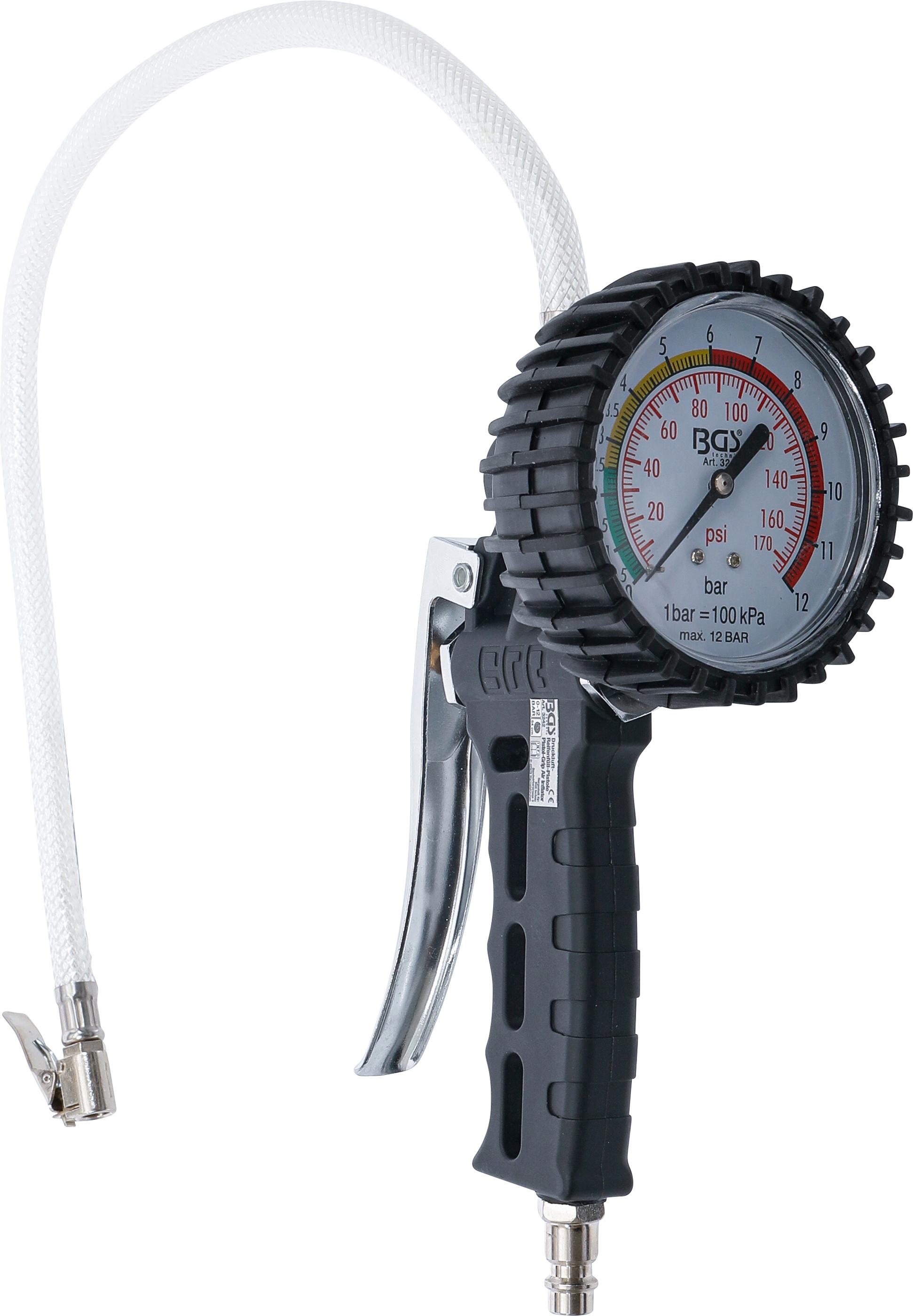 Druckluft-Reifenfüllpistole | 0 - 12 bar BGS3242