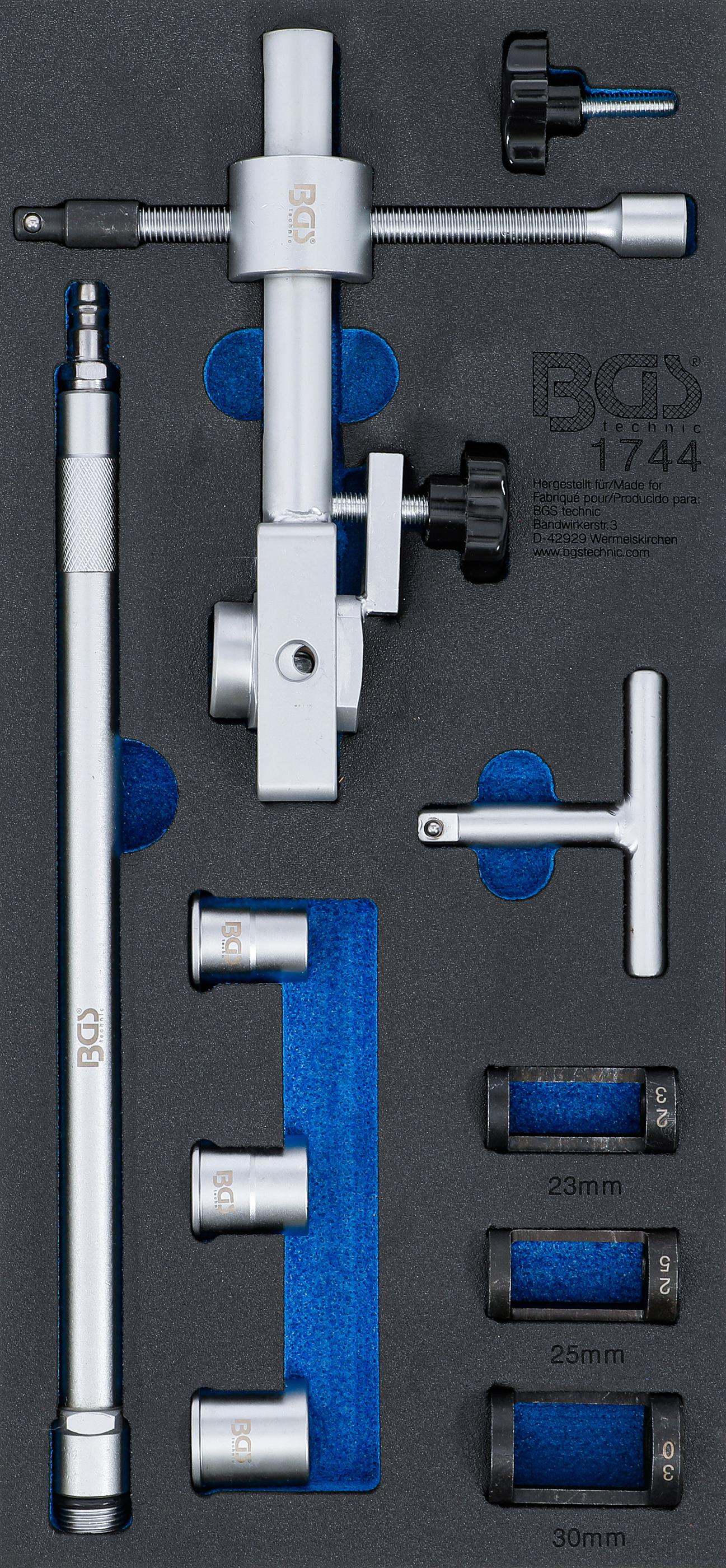 Druckluft-Ventilfederspanner-Satz | 15-tlg. BGS1744