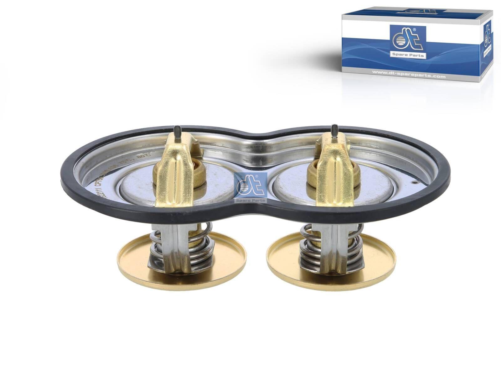 DT Spare Parts 1.11196 Thermostat, mit Dichtung, 80 °C, 75 °C passend für Scania