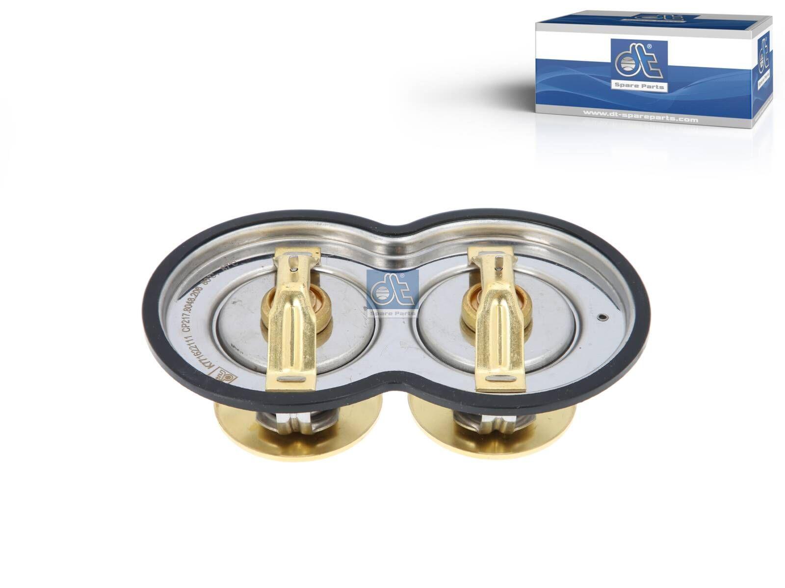 DT Spare Parts 1.11206 Thermostat, mit Dichtung, 87 °C, 80 °C passend für Scania