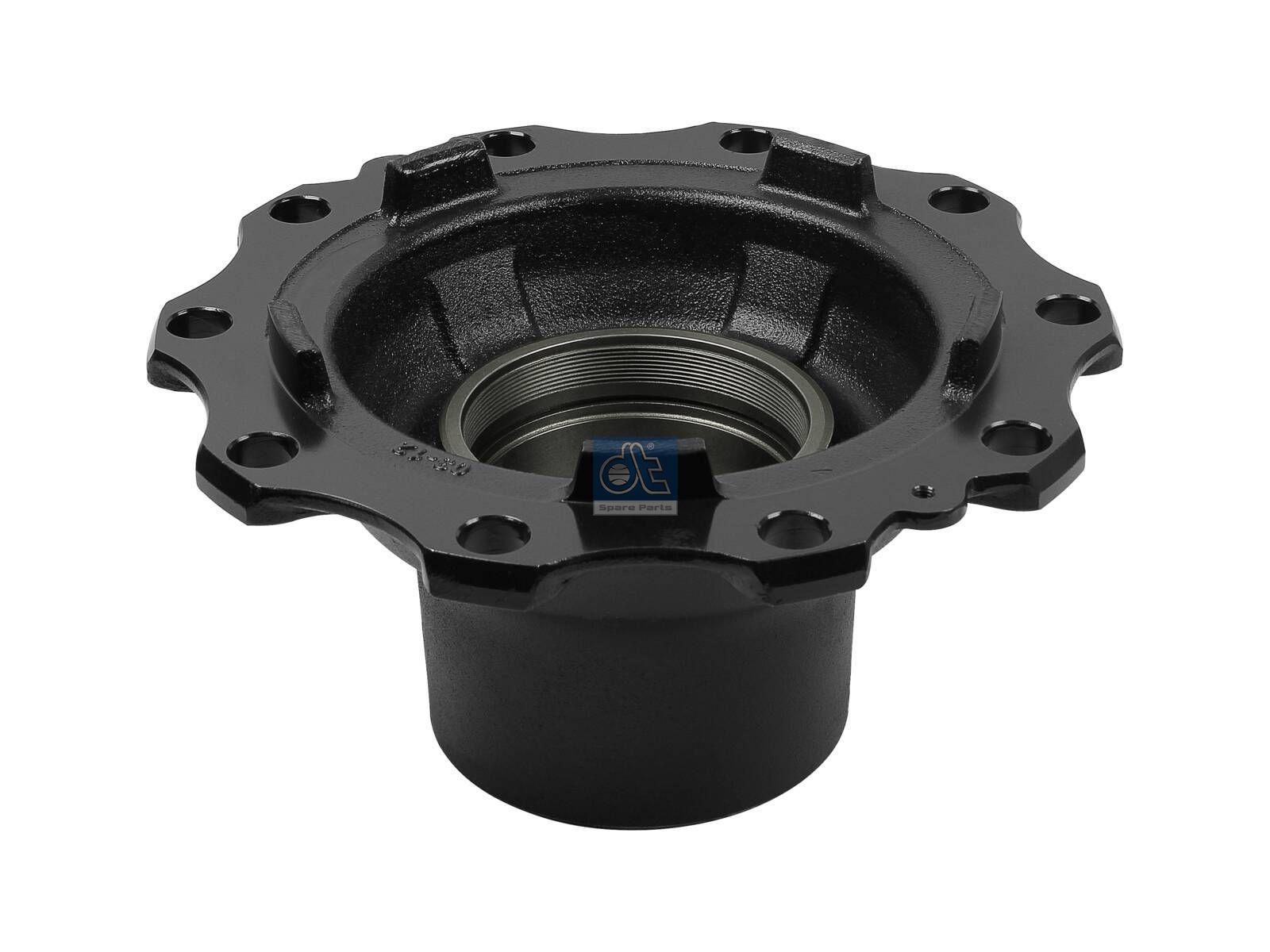 DT Spare Parts 1.17326 Radnabe, ohne Lager, d1: 127 mm, d2: 127 mm, D: 375 mm, 10 bores, b: 24 mm, M136 x 2, H: 137 mm passend für Scania