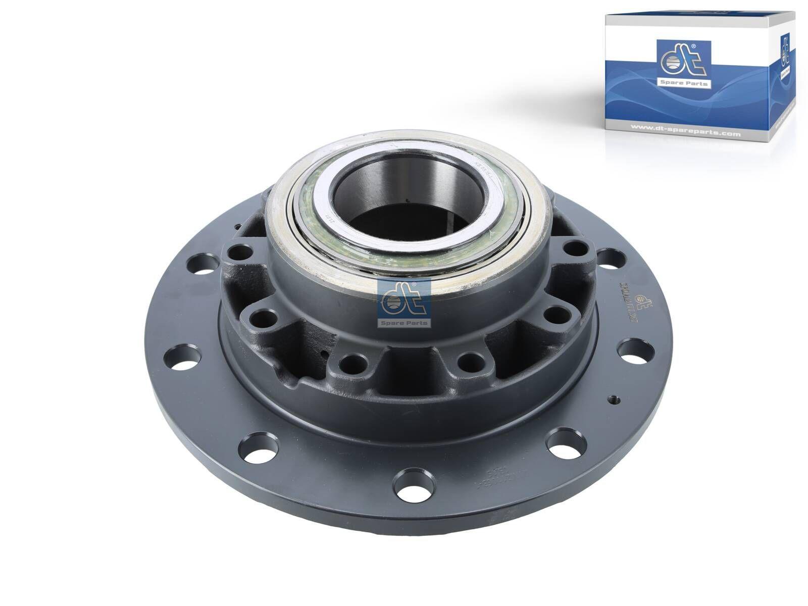 DT Spare Parts 1.17367 Radnabe, mit Lager, d1: 165 mm, d2: 165 mm, D: 385 mm, 10 bores, b: 24 mm, H: 168,5 mm passend für Scania