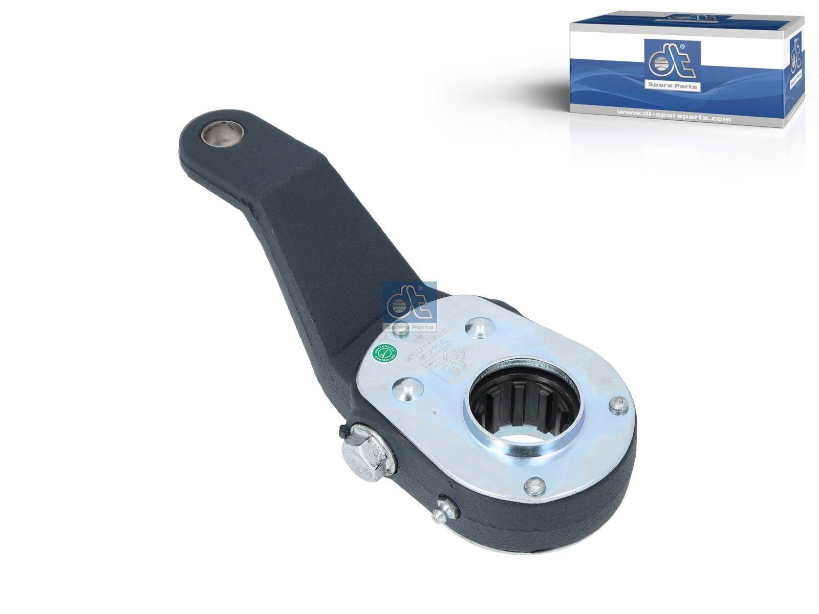 DT Spare Parts 1.18636 Gestängesteller, manuell, rechts, SAE 1 1/2'' 10, b: 14 mm, Lb: 165 mm, Or: 65 mm, 10 teeth passend für Scania
