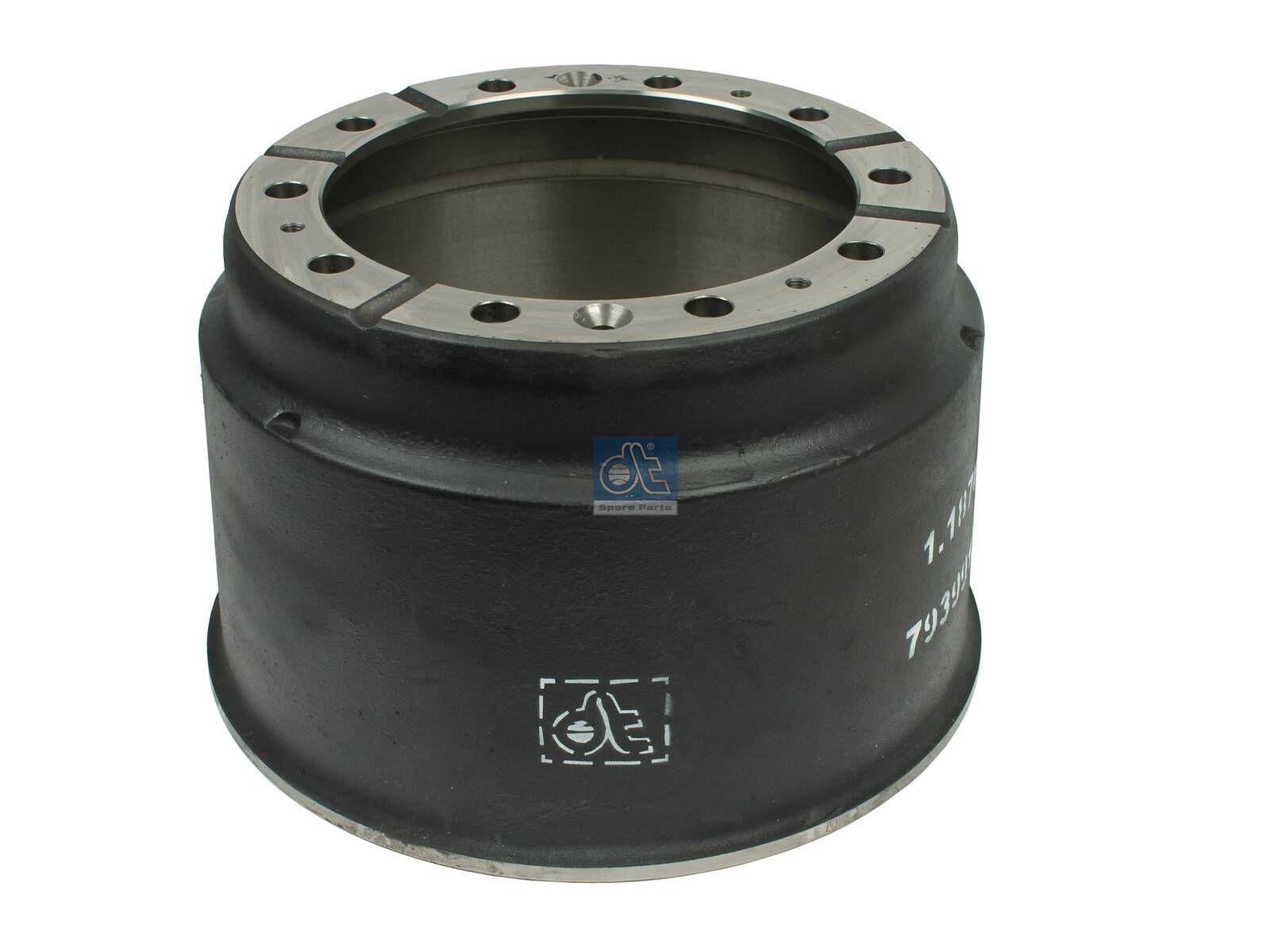 DT Spare Parts 1.18700 Bremstrommel, D: 413 mm, 10 bores, b: 23,5 mm, P: 335 mm, d: 295 mm, H: 296 mm, B: 216 mm passend für Scania
