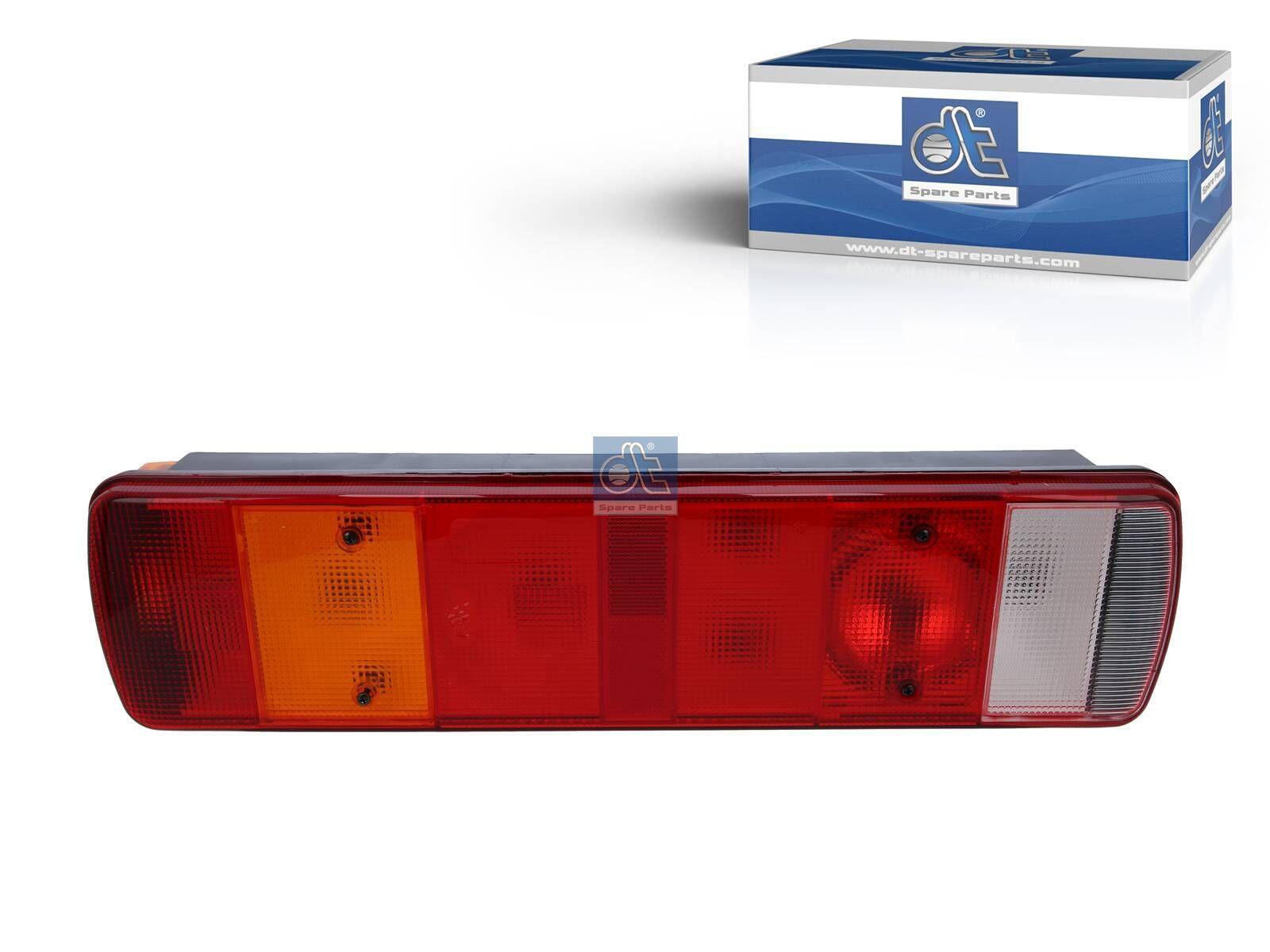 DT Spare Parts 1.21441 Rückleuchte, links, 24 V, Lb: 152 mm, M8, L: 515 mm, H: 130 mm, T: 80 mm passend für Scania