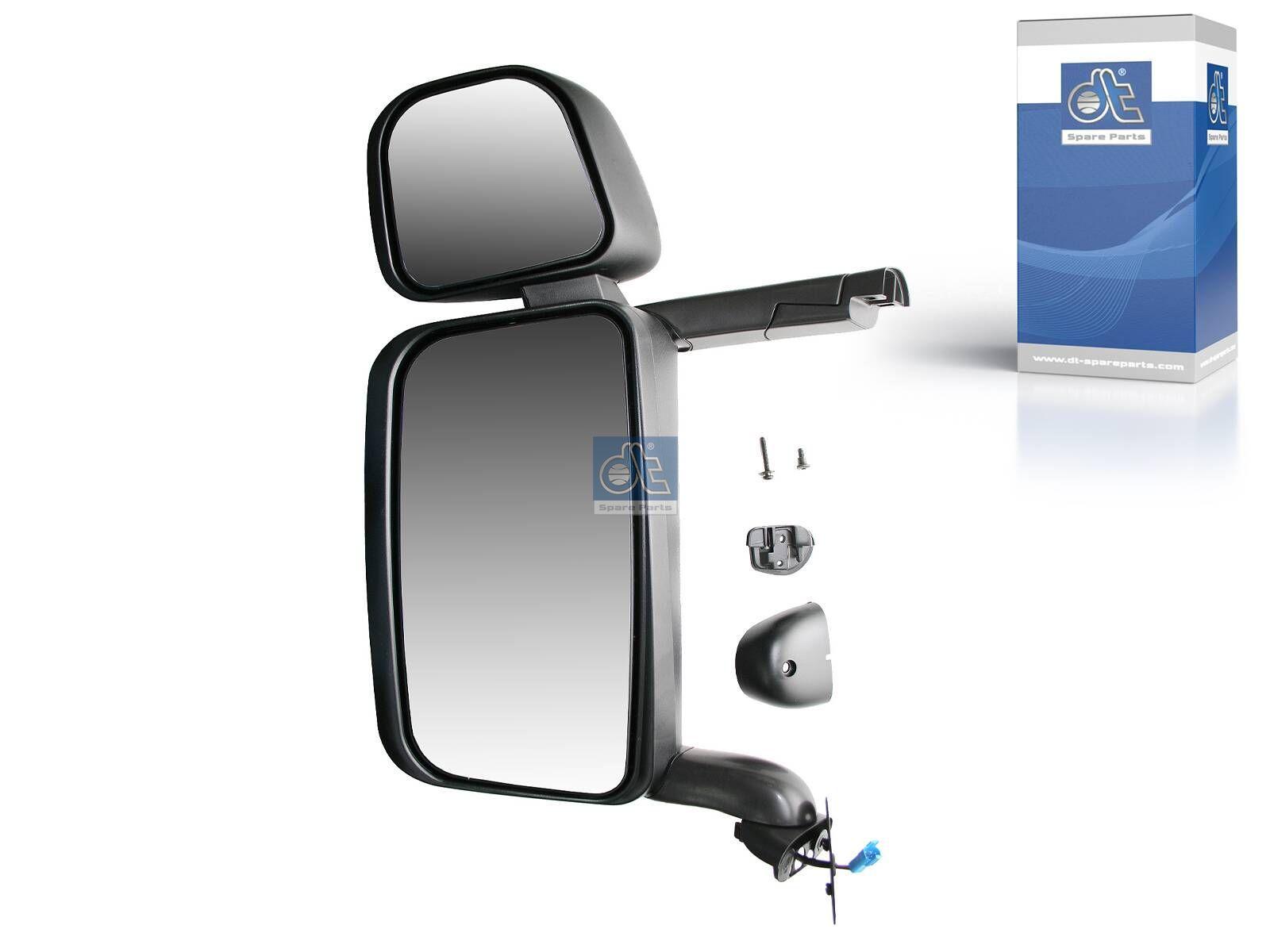 DT Spare Parts 1.22862 Hauptspiegel, komplett, links, beheizt, elektrisch, r: 300 mm, R: 1200 mm passend für Scania