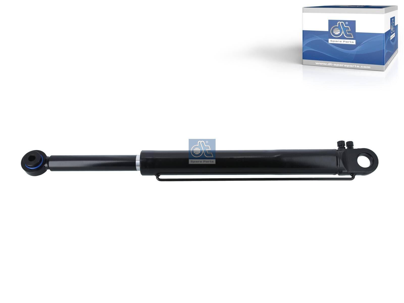 DT Spare Parts 1.23074 Hydraulikzylinder, D1: 38 mm, D2: 60 mm, b1: 16,2 mm, b2: 32,2 mm, M14 x 1,5, M12 x 1,5, L: 767 mm, 250 bar, Ls: 380 mm passend für Scania