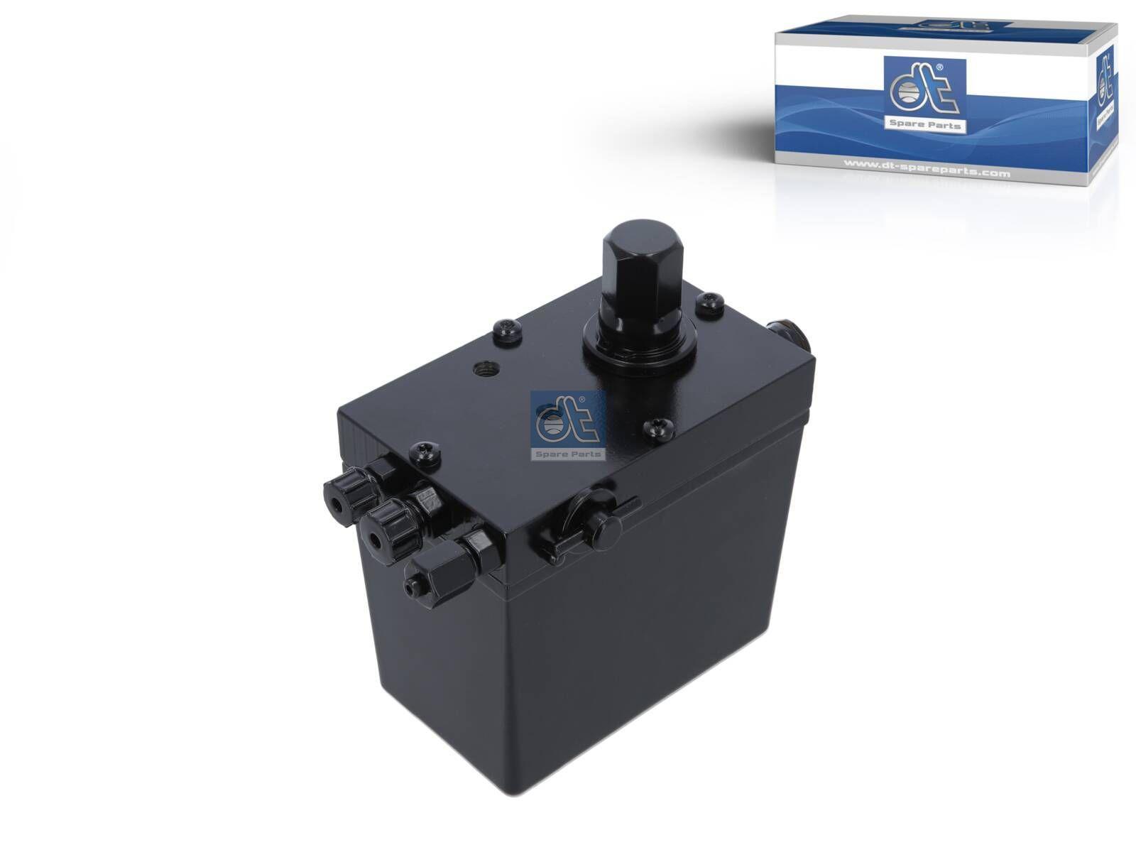 DT Spare Parts 1.23801 Hydraulikpumpe, Fahrerhaus, 420 ml, M14 x 1,5, M12 x 1,5, L: 130 mm, W: 80 mm, H: 122 mm, 280 bar passend für Scania