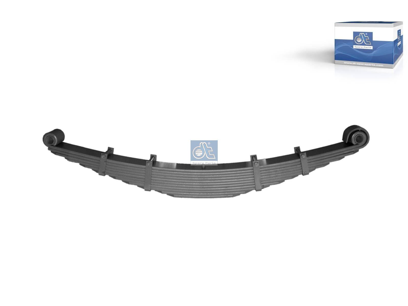 DT Spare Parts 1.25122 Blattfeder, L: 1520 mm, W: 100 mm, H: 145 mm, 1x15 + 10x13 passend für Scania