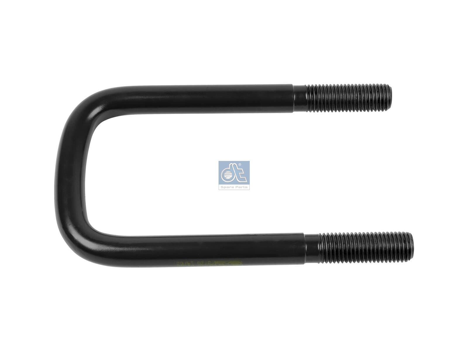 DT Spare Parts 1.25351 U-Bolzen, r: 16 mm, R: 130 mm, M20 x 2,5, LTh: 56 mm, L: 207 mm, w: 92,5 mm, 10.9 passend für Scania