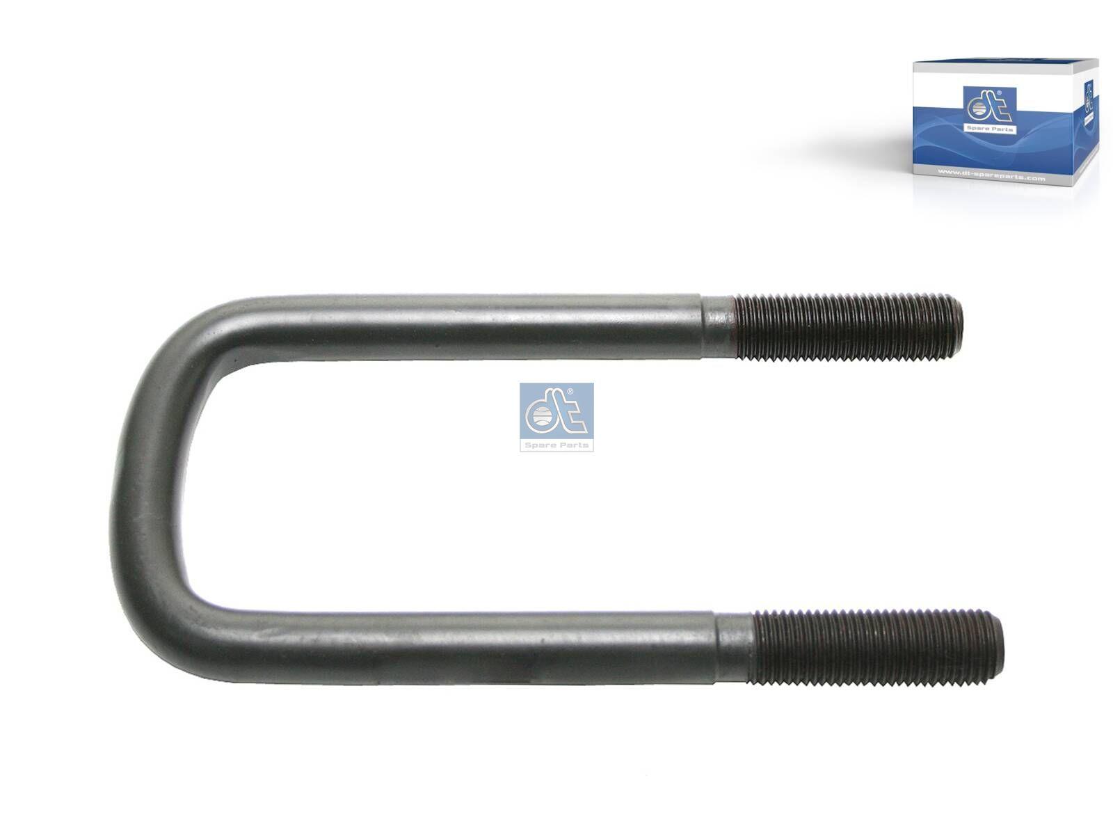 DT Spare Parts 1.25357 U-Bolzen, r: 15 mm, R: 130 mm, M22 x 2,5, LTh: 70 mm, L: 240 mm, w: 93 mm, 8.8 passend für Scania