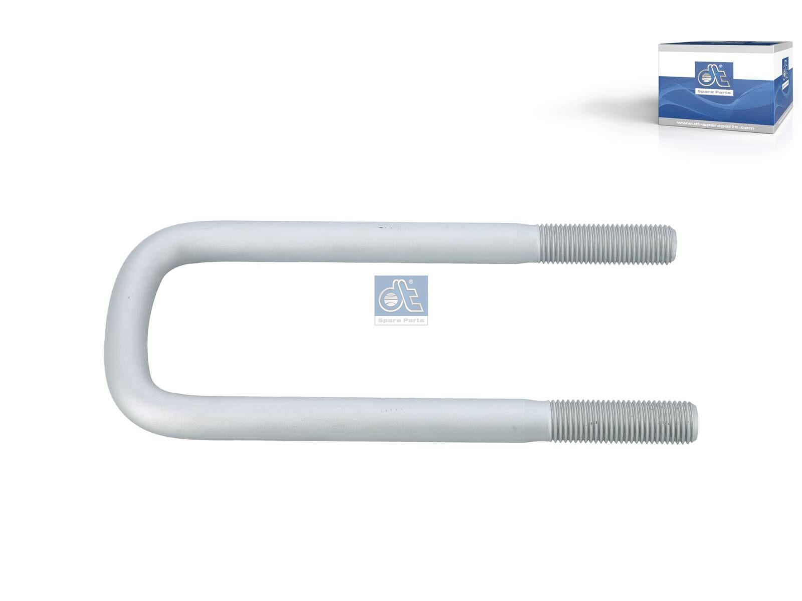 DT Spare Parts 1.25367 U-Bolzen, Oberfläche: geometisiert, r: 15 mm, R: 119 mm, M22 x 2,5, LTh: 70 mm, L: 270 mm, w: 93 mm passend für Scania