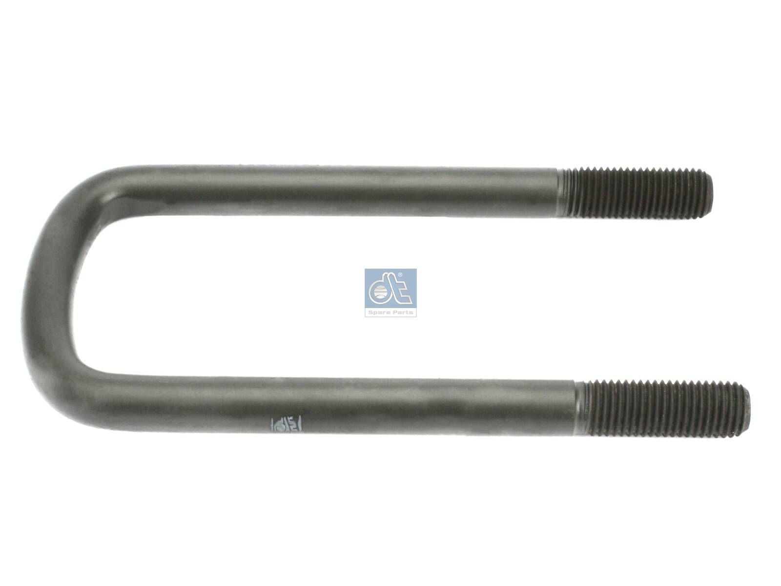 DT Spare Parts 1.25411 U-Bolzen, r: 15 mm, R: 140 mm, M24 x 3, LTh: 70 mm, L: 280 mm, w: 103 mm passend für Scania