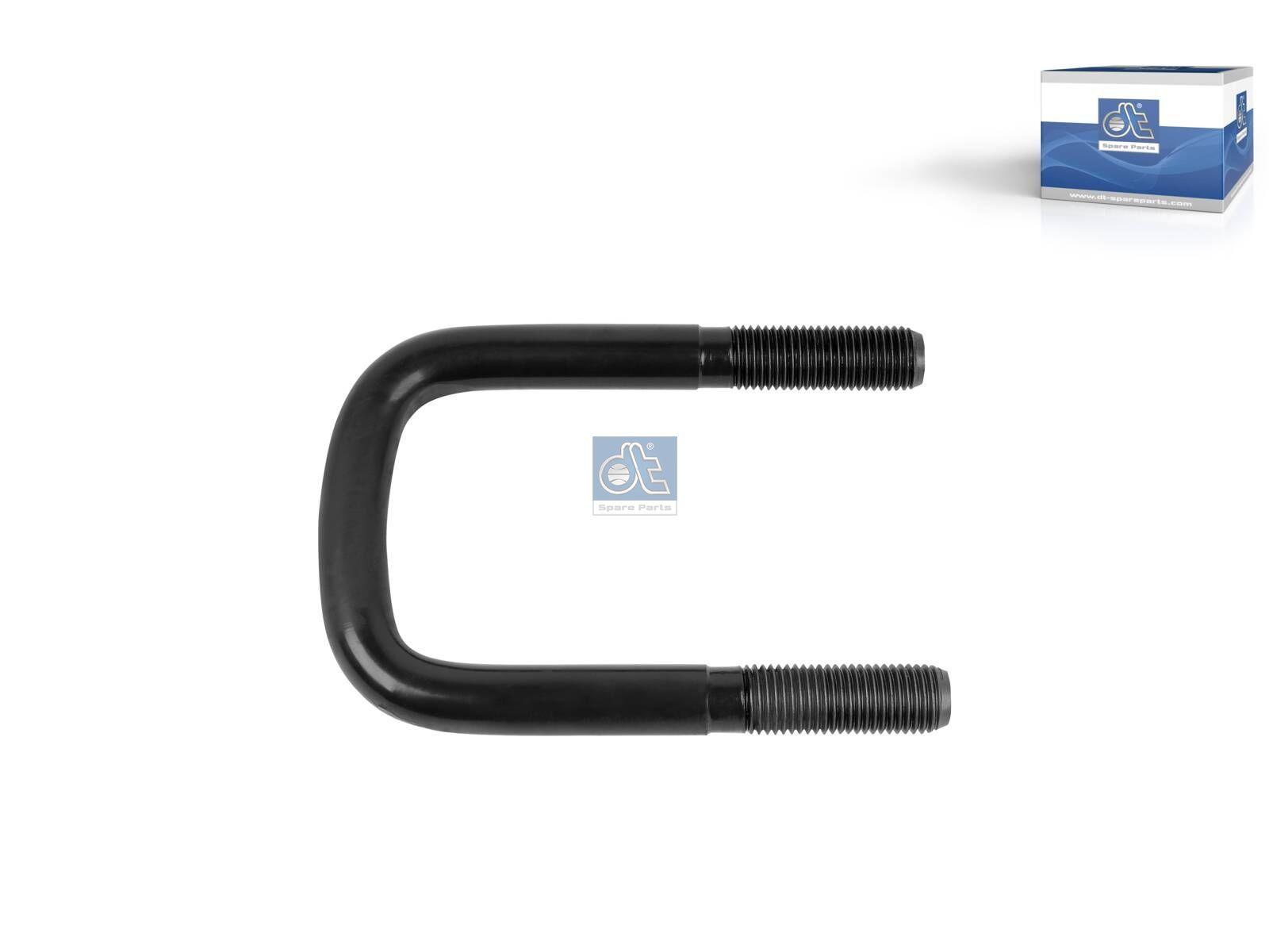 DT Spare Parts 1.25412 U-Bolzen, r: 15 mm, R: 140 mm, M22 x 2,5, LTh: 60 mm, L: 173 mm, w: 93 mm, 10.9 passend für Scania