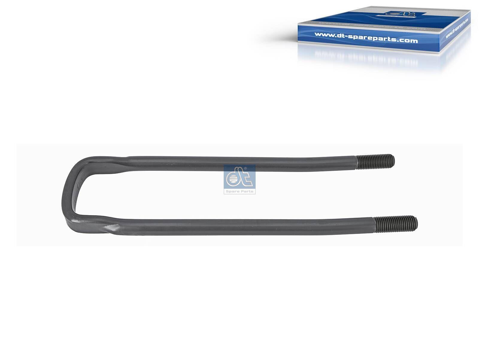 DT Spare Parts 1.25418 U-Bolzen, r: 15 mm, R: 130 mm, M22 x 2,5, LTh: 55 mm, L1: 460 mm, L2: 348 mm, w: 92 mm, 10.9 passend für Scania