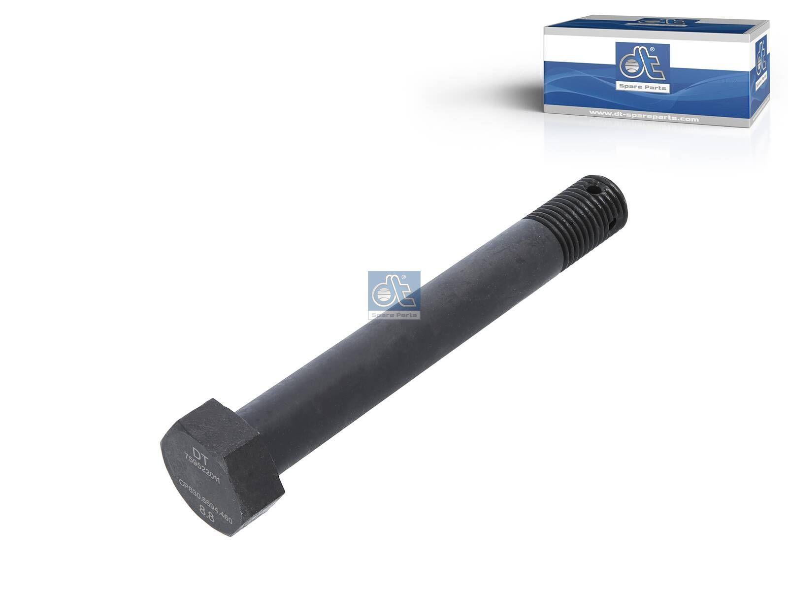 DT Spare Parts 1.25460SP Federbolzen, Oberfläche: phosphatiert, M30 x 3,5, Lu: 225 mm, SW: 46 passend für Scania
