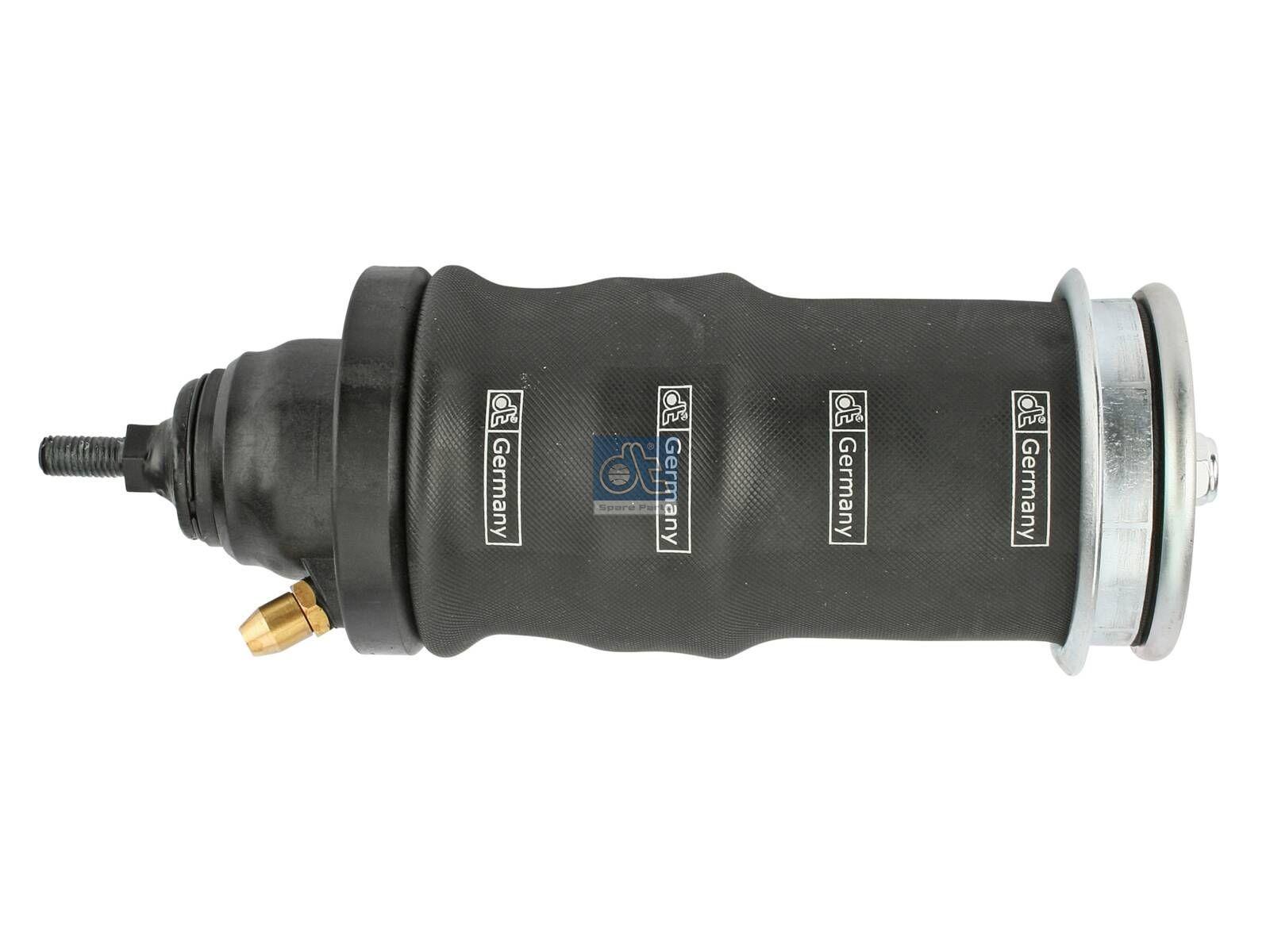 DT Spare Parts 1.25973 Kabinenstoßdämpfer, mit Luftbalg, D1: 44,7 mm, D2: 12,5 mm, M12 x 1,75, Lmin: 207 mm, Lmax: 301 mm passend für Scania