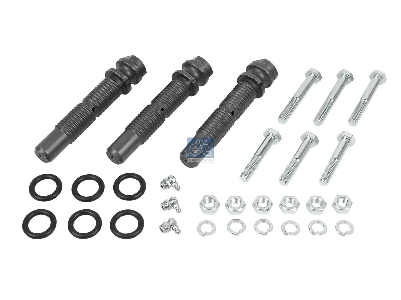 DT Spare Parts 1.32544 Federbolzensatz, M28 x 4, SW: 28, L: 166 mm passend für Scania
