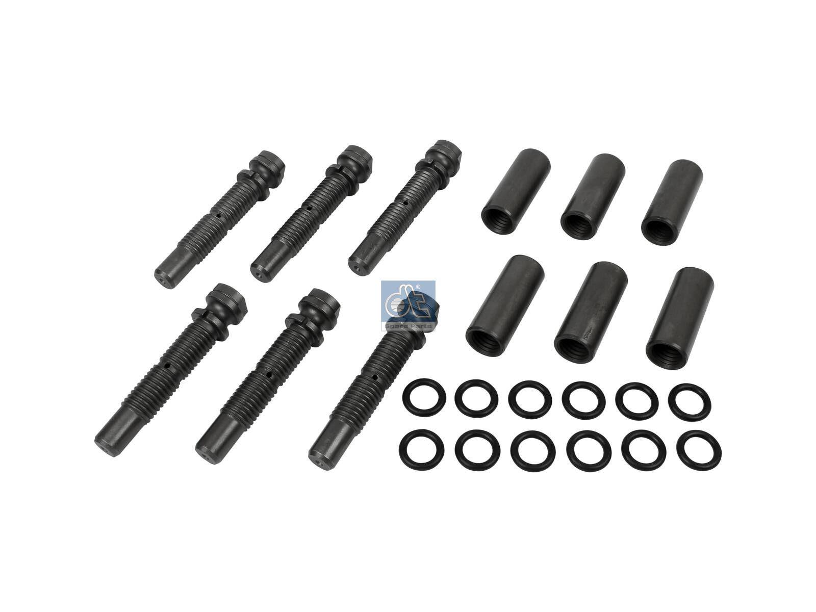 DT Spare Parts 1.32545 Federbolzensatz, M28 x 4, SW: 28, L: 166 mm passend für Scania