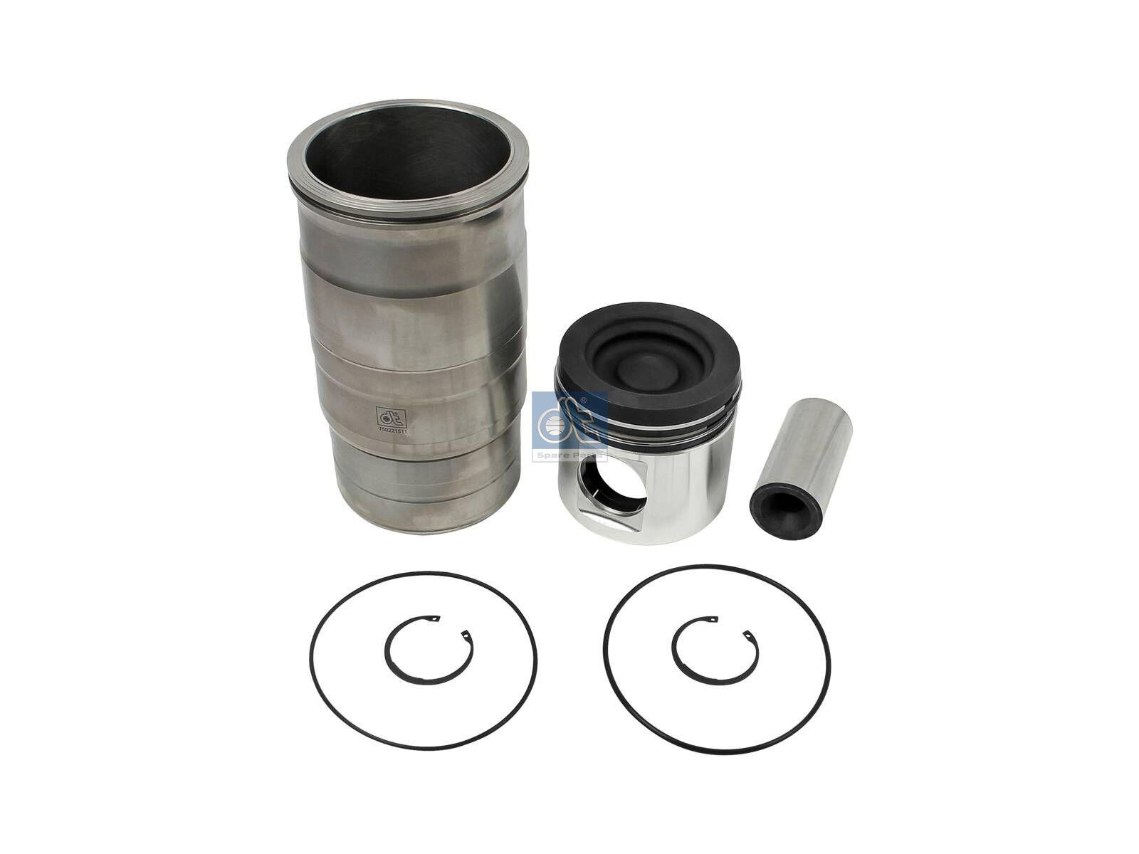 DT Spare Parts 1.33121 Kolben mit Laufbuchse, D: 127 mm passend für Scania