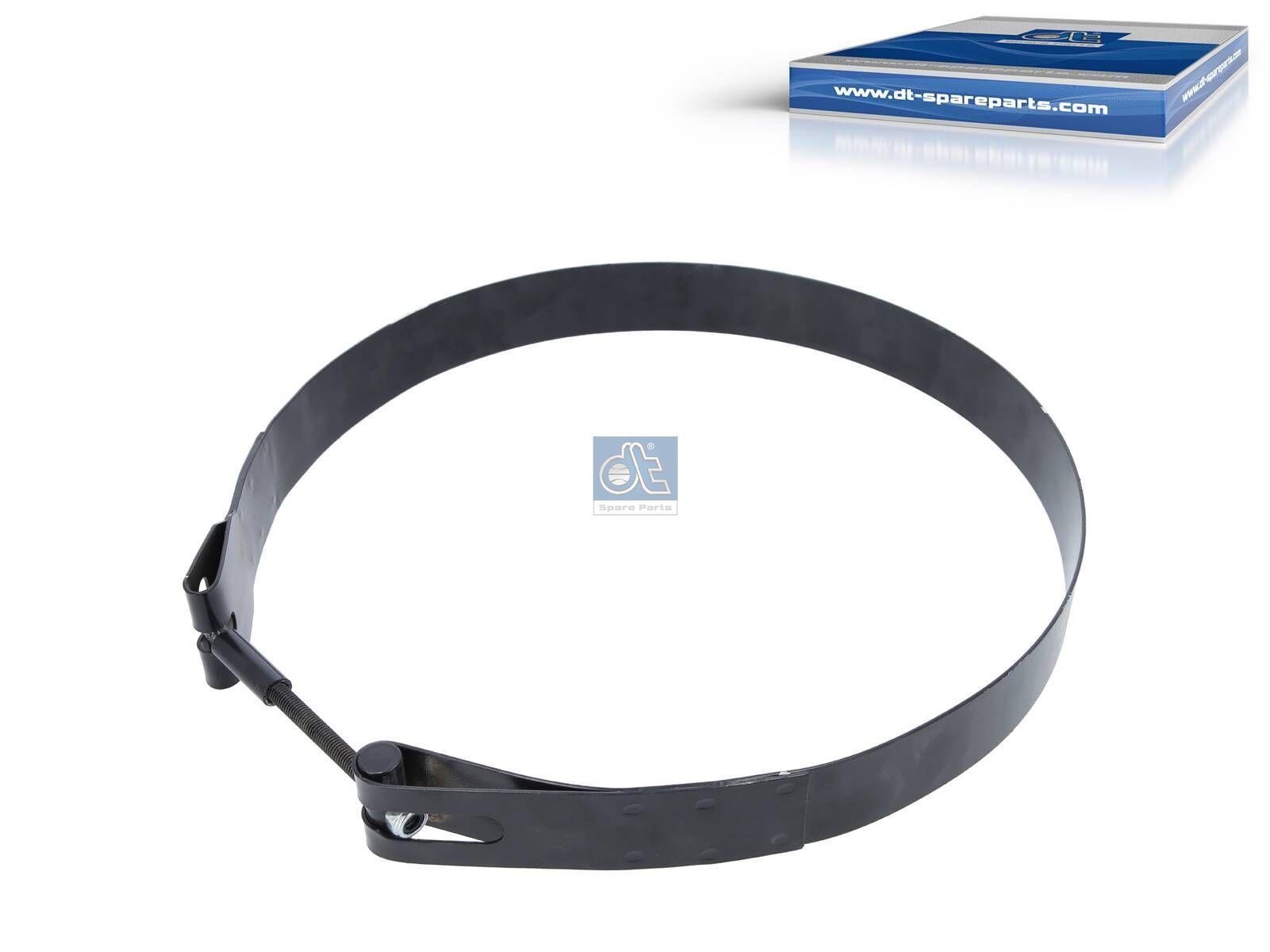 DT Spare Parts 1.48300 Spannband, Lufttank, D: 340 mm, L: 1150 mm, W: 40 mm passend für Scania