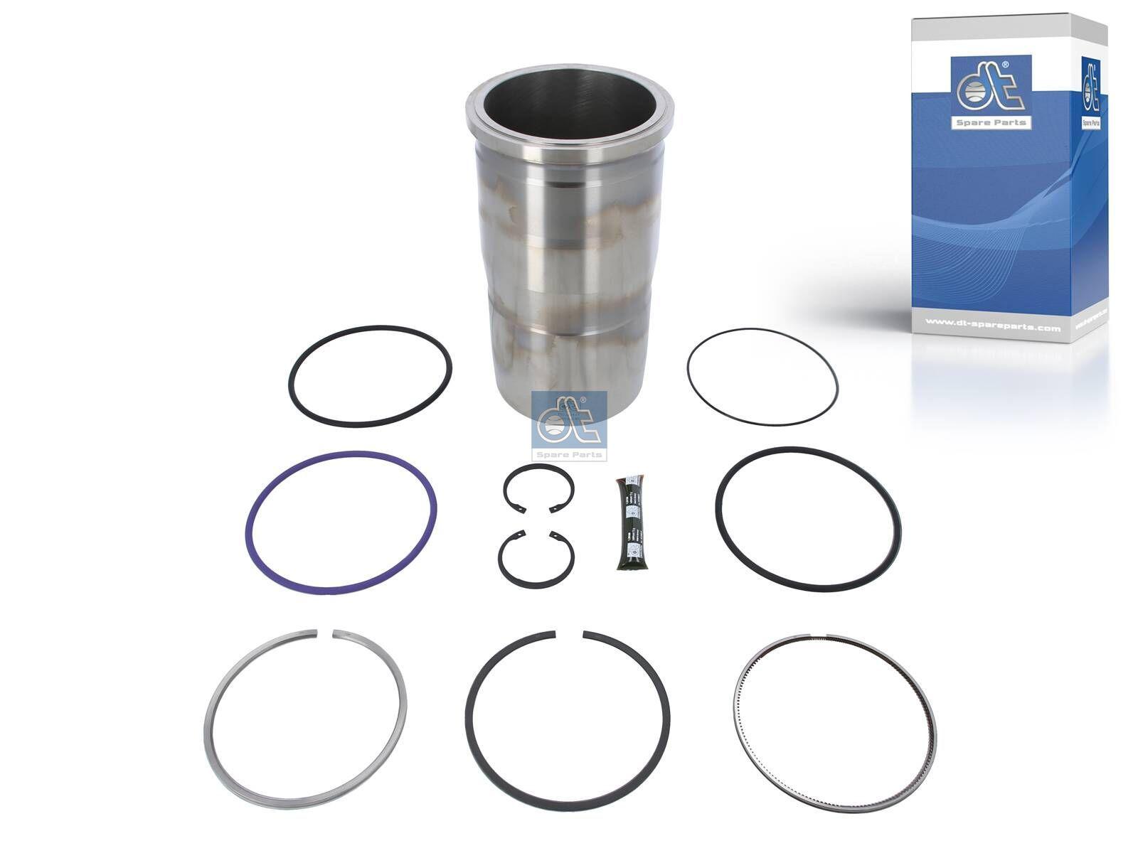 DT Spare Parts 2.10469 Zylinderlaufbuchse, mit Dichtringen, mit Kolbenringen passend für Volvo