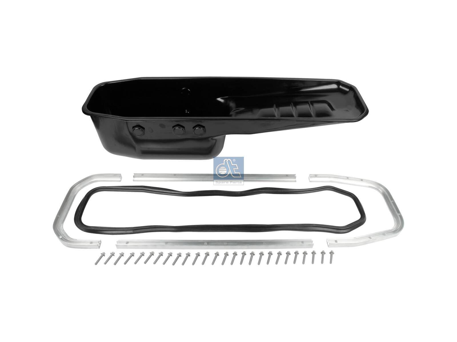 DT Spare Parts 2.11333SP Ölwanne, Metall, mit Zubehör, L: 1195 mm, H: 295 mm passend für Volvo