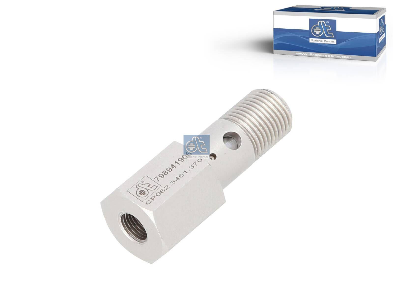 DT Spare Parts 2.12370 Überströmventil, M16 x 1,5, Po: 4,8 bar passend für Volvo