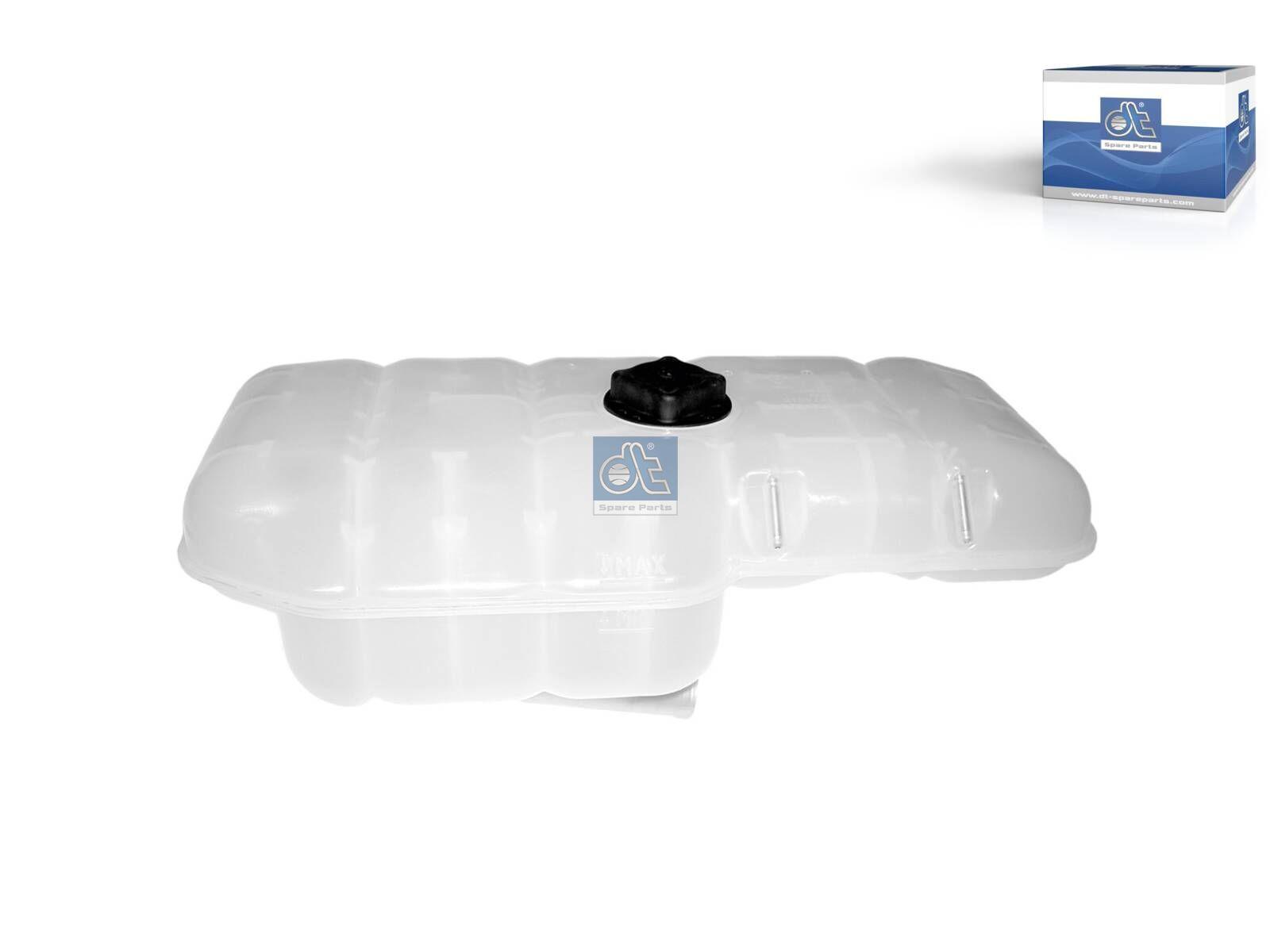 DT Spare Parts 2.15098 Ausdehnungsgefäß, mit Deckel, mit Sensor, 8,5 l, L: 540 mm, W: 280 mm, T: 90 mm passend für Volvo