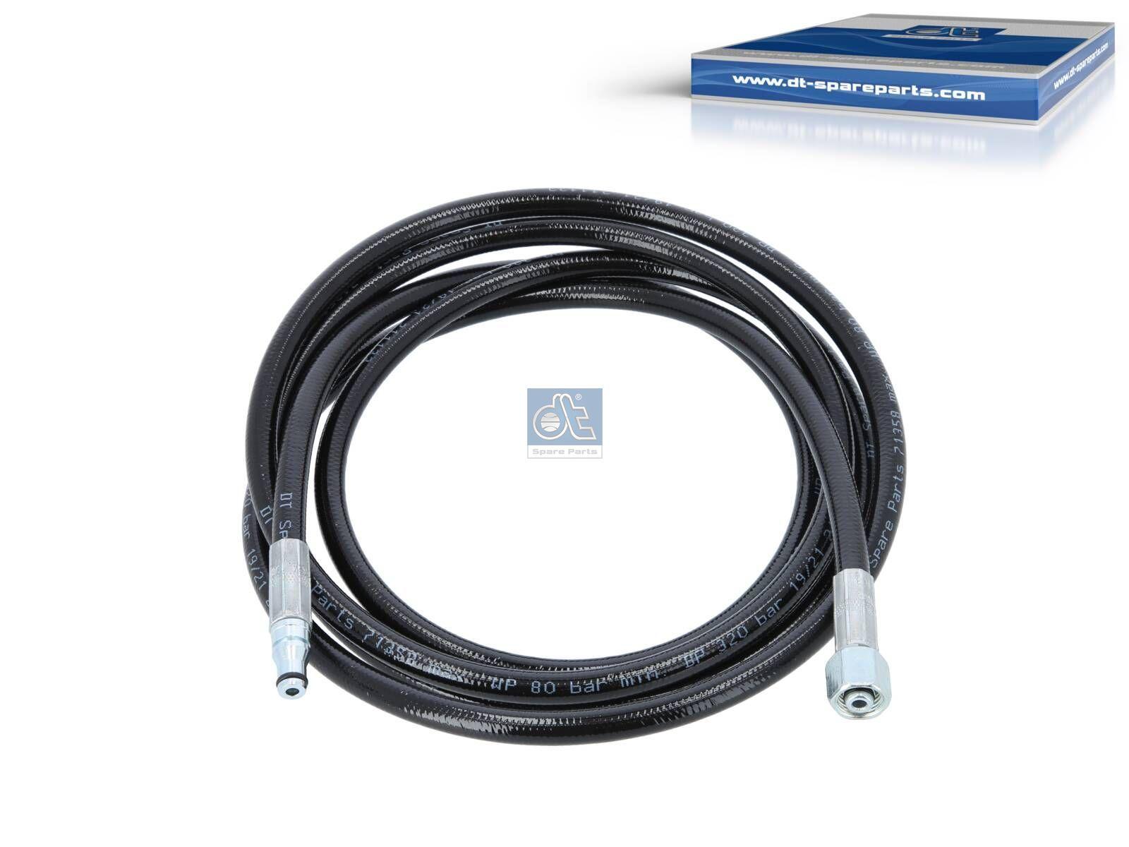 DT Spare Parts 2.30108 Hydraulikschlauch, L: 3080 mm passend für Volvo