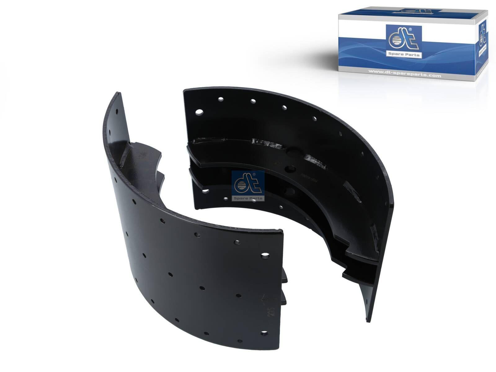 DT Spare Parts 2.40393 Bremsbackensatz, D: 410 mm, b: 7 mm, W: 225 mm, S: 5 mm passend für Volvo