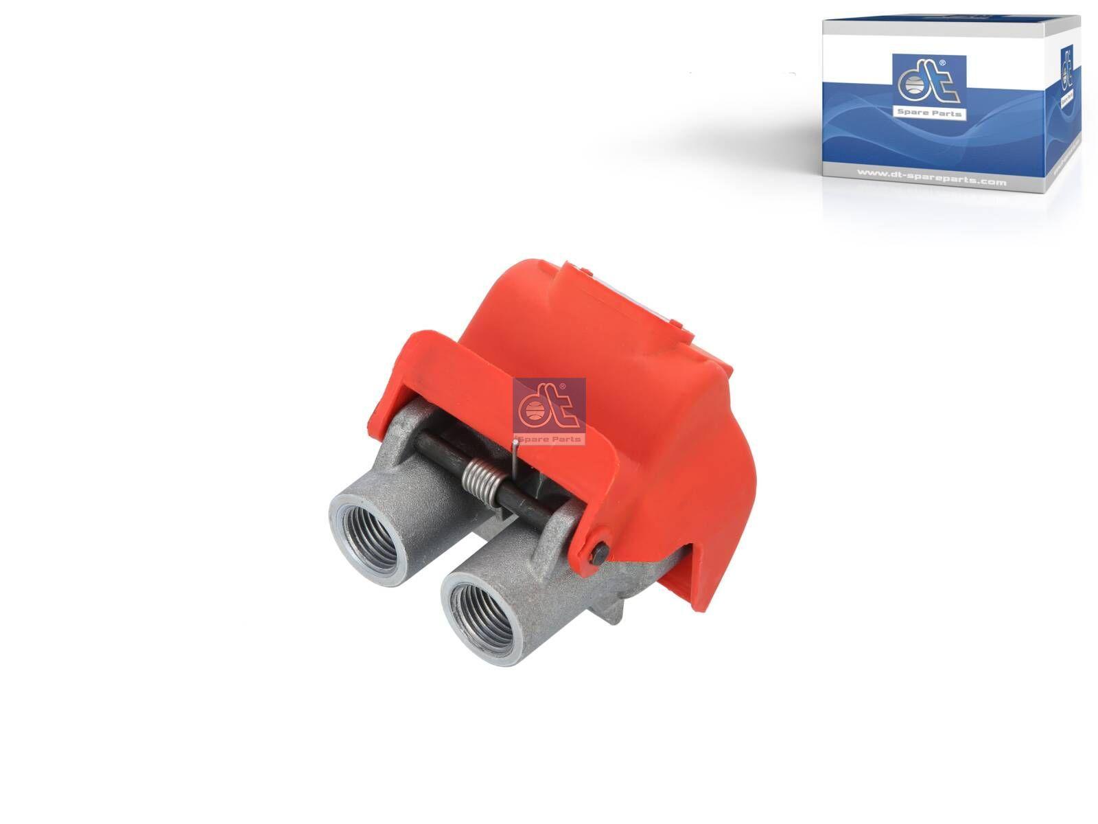 DT Spare Parts 2.46054 Kupplungskopf, roter Deckel, M16 x 1,5, 10 bar passend für Multimarken
