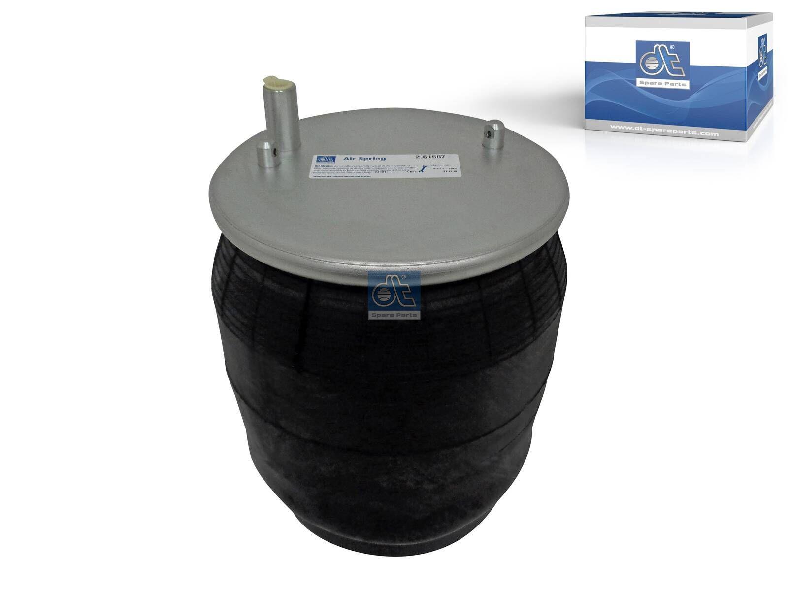 DT Spare Parts 2.61567 Luftfederbalg, d: 130,8 mm, D: 242 mm, D: 229 mm, Dmax: 280 mm, M16 x 1,5, L: 360 mm passend für Volvo