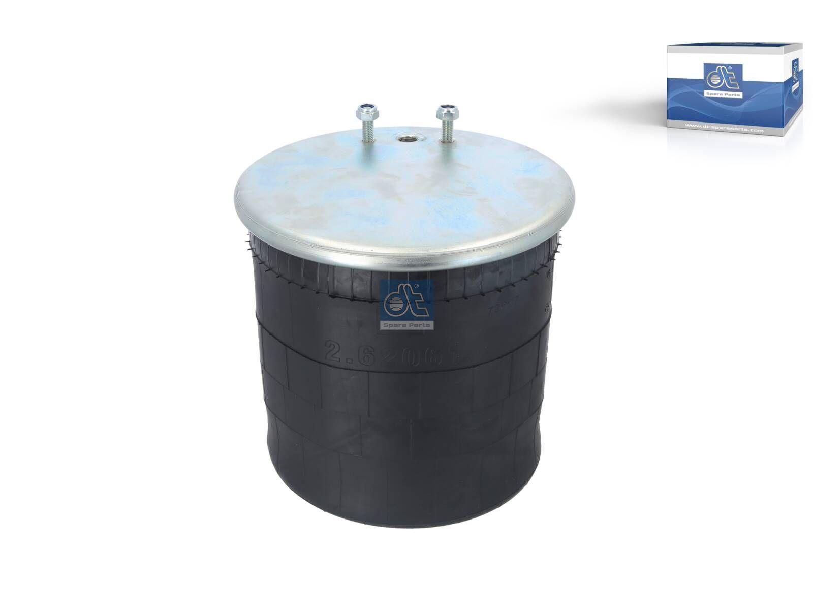 DT Spare Parts 2.62061 Luftfederbalg, mit Stahlkolben, D: 248 mm, D: 259 mm, Dmax: 300 mm, M10 x 1,5, M16 x 1,5, L: 461 mm passend für Multimarken