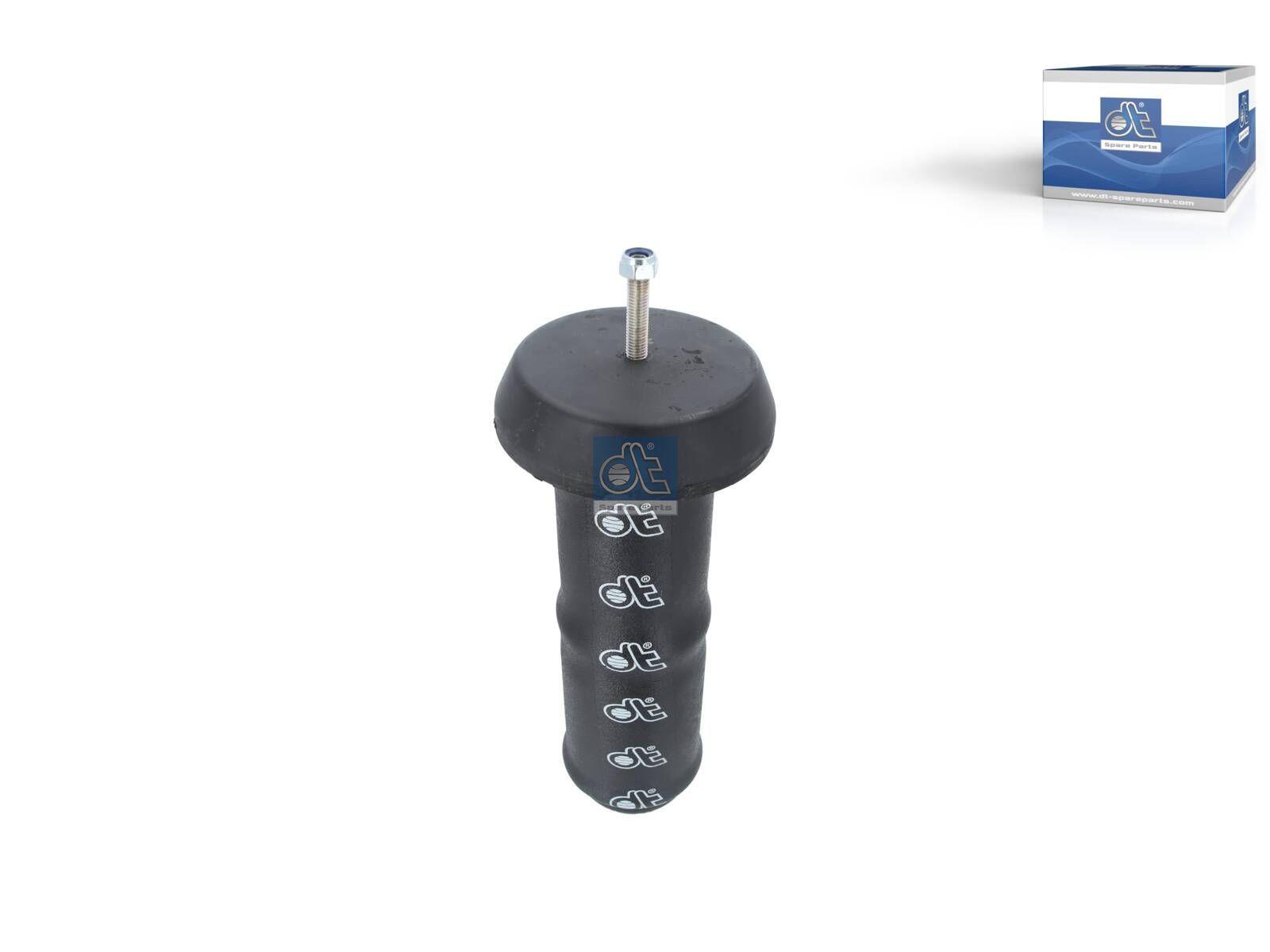DT Spare Parts 2.62179 Luftfederbalg, mit Stahlkolben, Dmax: 165 mm, Dp: 94 mm, M20 x 1,5, M12 x 1,5, H: 432 mm passend für Volvo