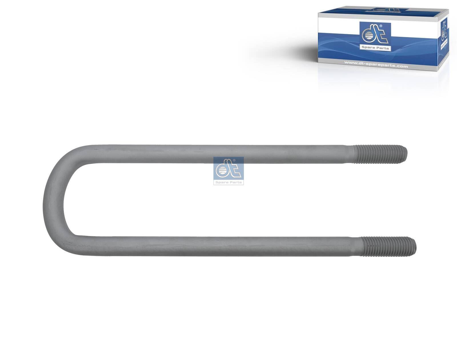 DT Spare Parts 2.62939 U-Bolzen, r: 20 mm, R: 70 mm, M24 x 3, LTh: 65 mm, L: 420 mm, w: 92 mm passend für Multimarken