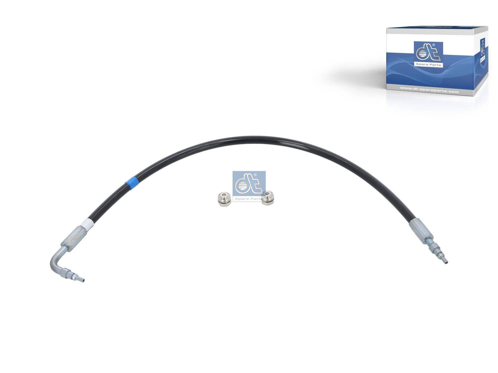 DT Spare Parts 2.70961 Schlauchleitung, Fahrerhauskippung, M12 x 1, L: 490 mm, 362 bar passend für Volvo